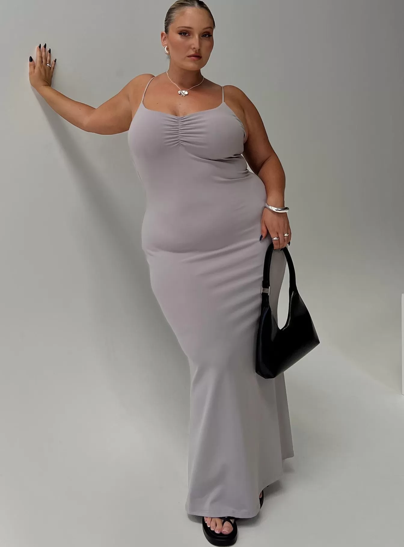 Princess Polly Maxi Dresses | Arabellia Maxi Dress Curve Grey