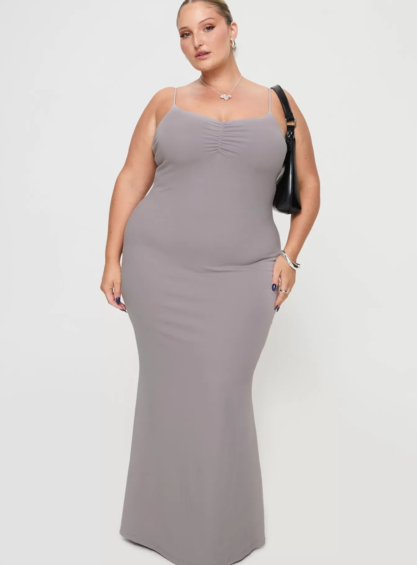 Princess Polly Maxi Dresses | Arabellia Maxi Dress Curve Grey