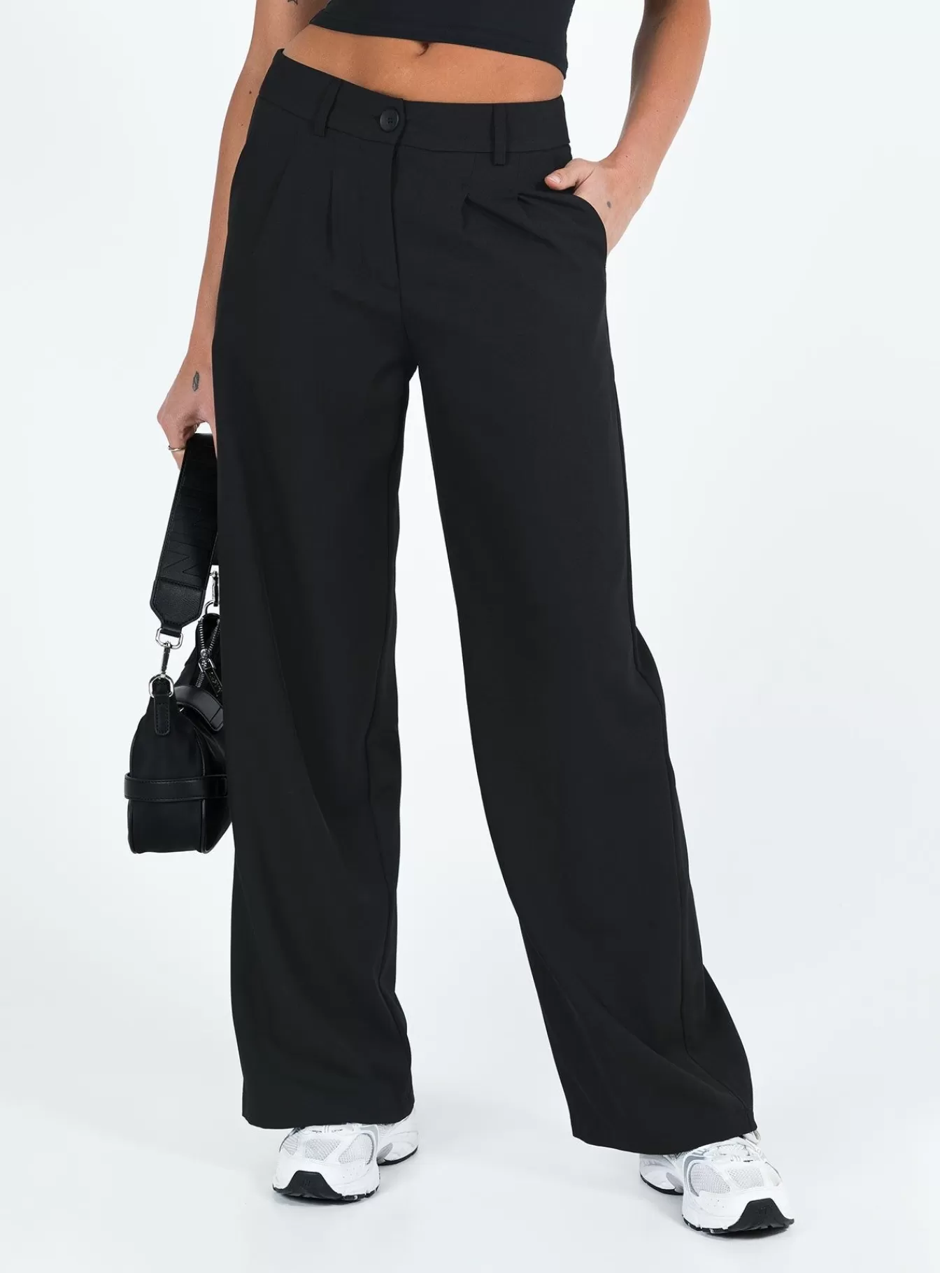 Princess Polly Pants | Archie Low Rise Pants Tall Black
