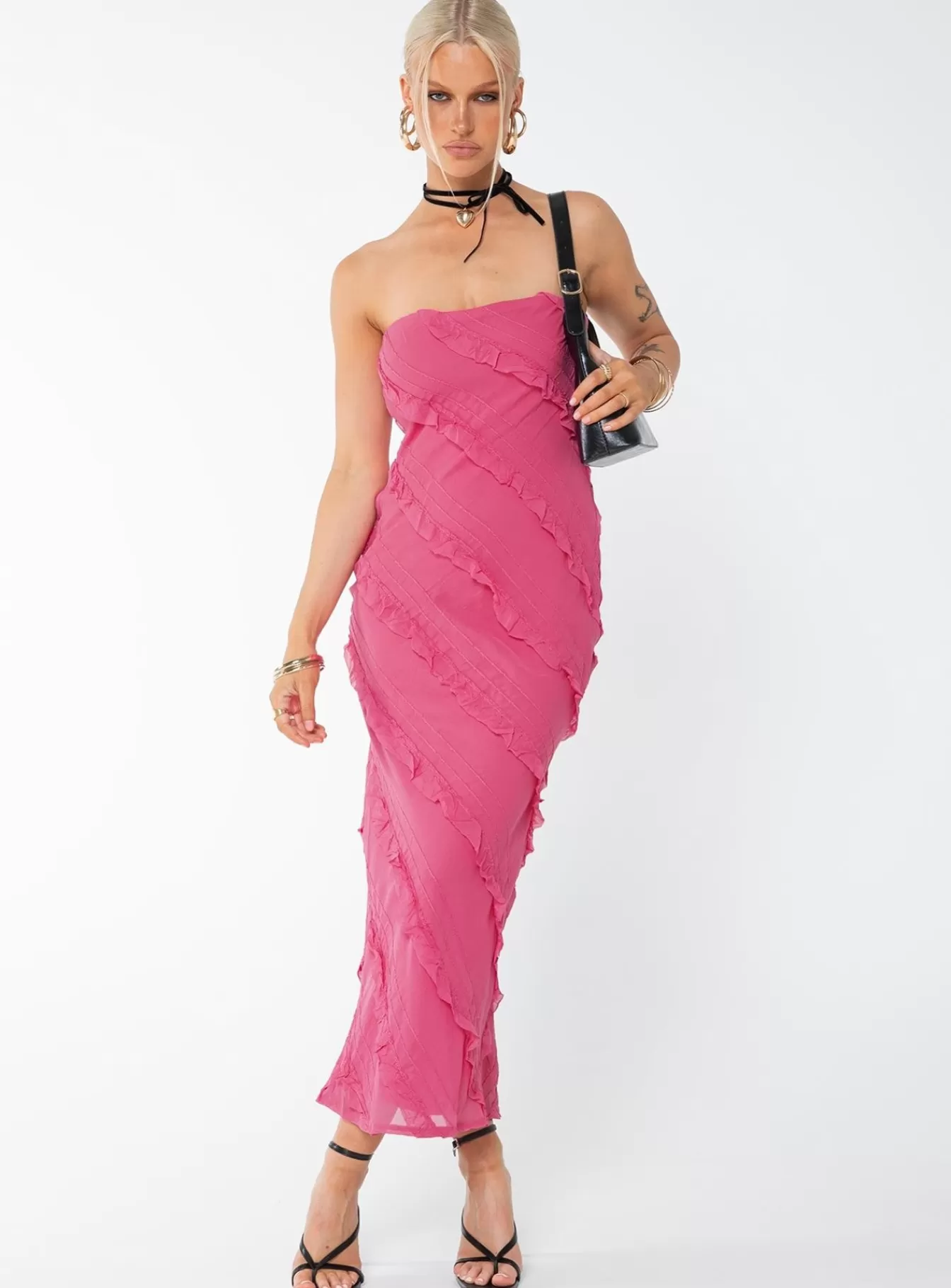 Princess Polly Maxi Dresses | Baylie Maxi Dress Hot Pink