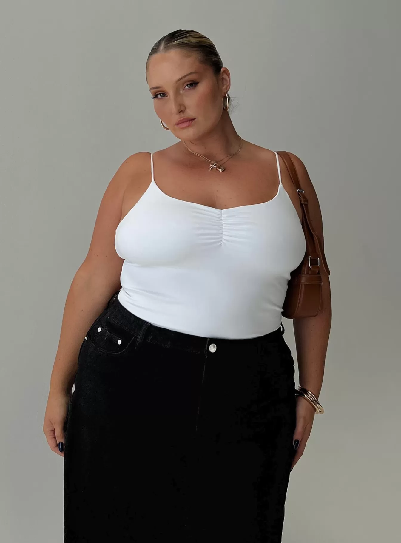 Princess Polly Casual Tops | Bekks Bodysuit Curve White