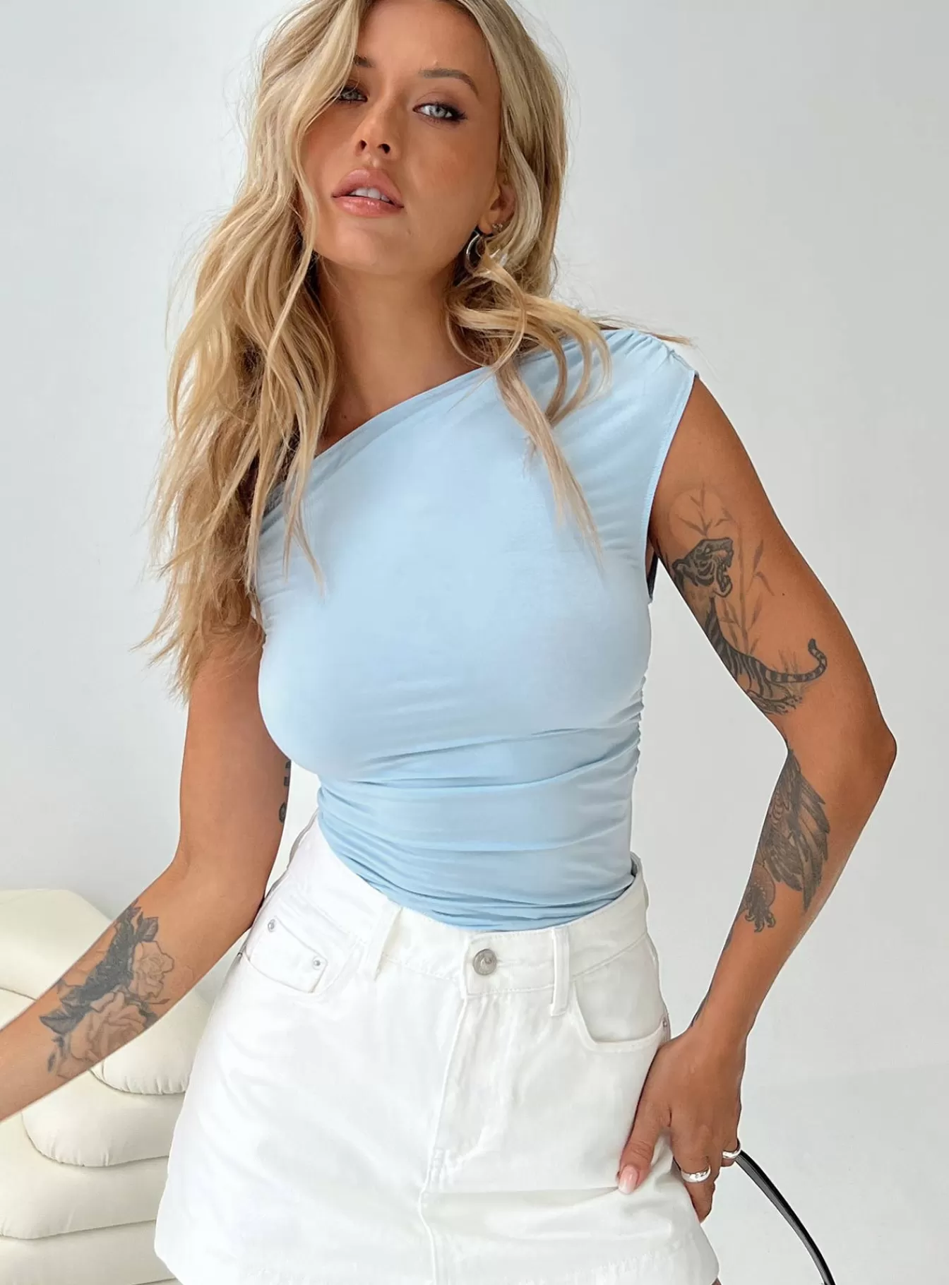 Princess Polly Casual Tops | Beller Top Blue