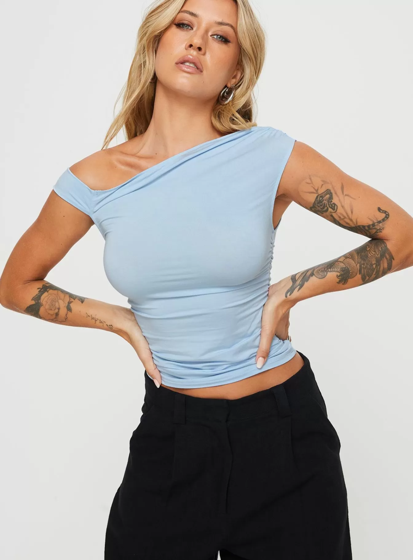 Princess Polly Casual Tops | Beller Top Blue