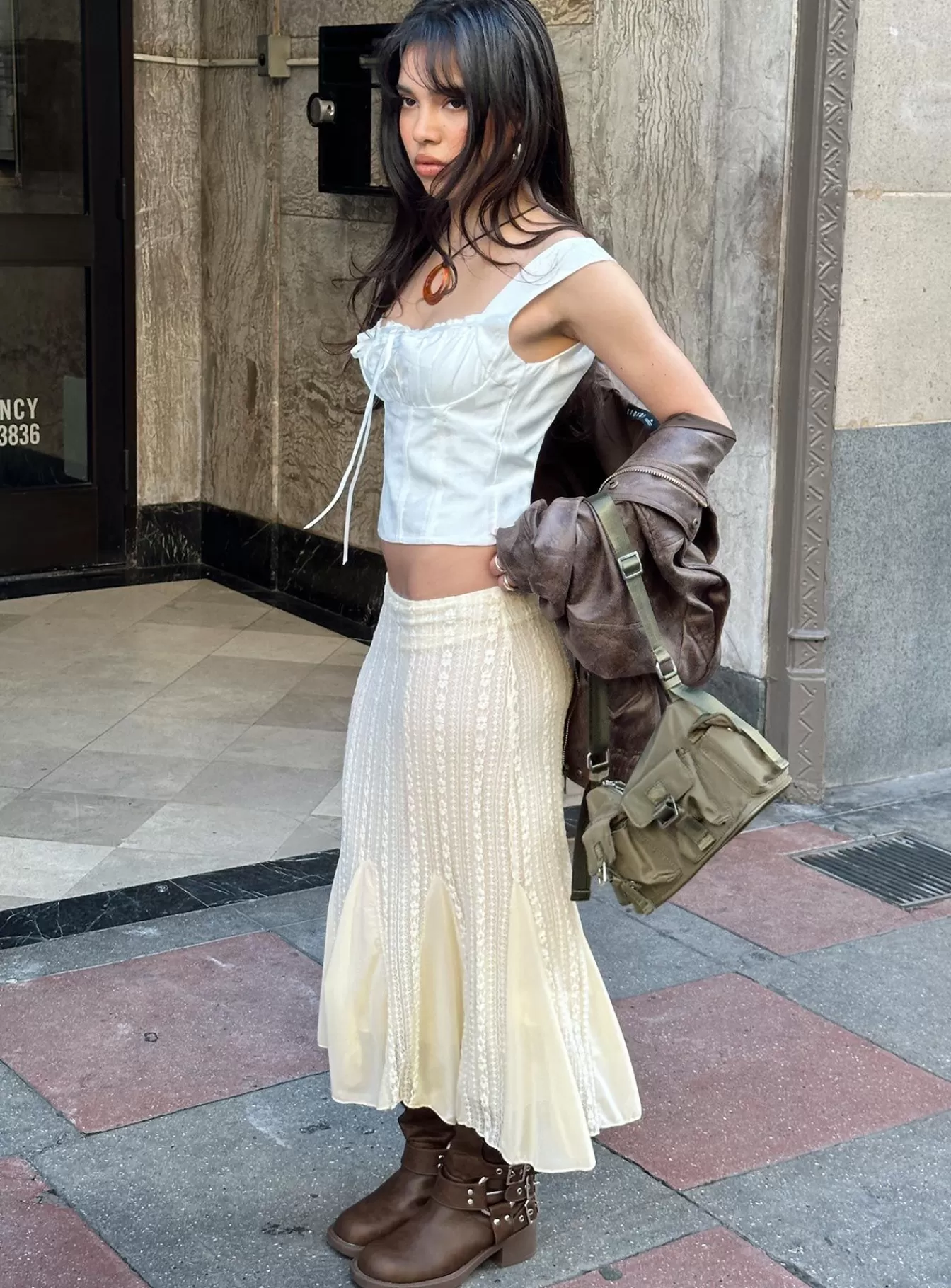 Princess Polly Skirts | Betharia Midi Skirt Cream