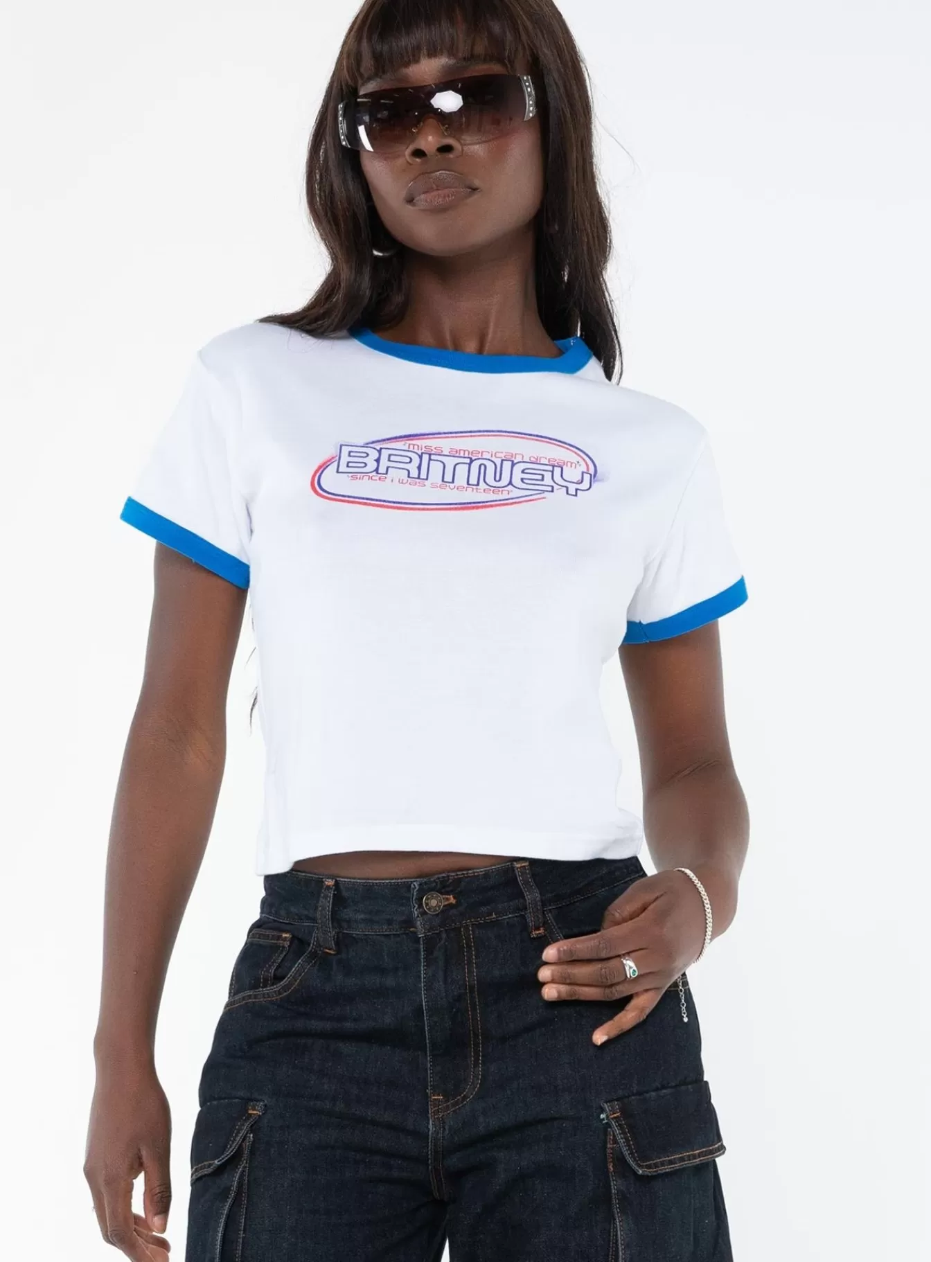 Princess Polly Casual Tops | Britney Seventeen Baby Tee White