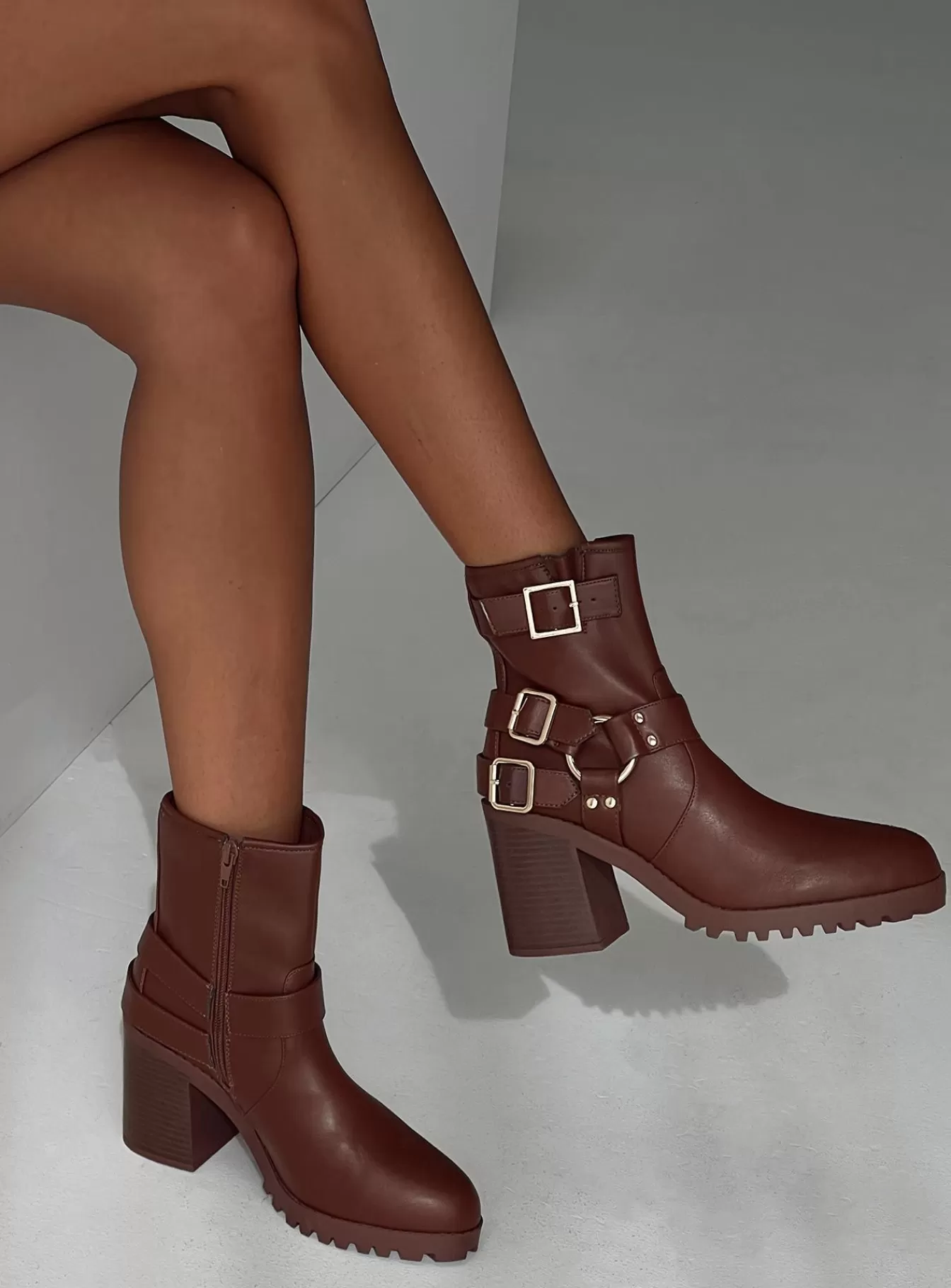 Princess Polly Boots | Bronx Boots Brown