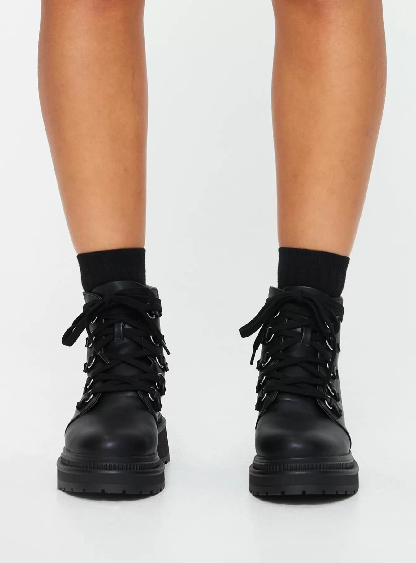 Princess Polly Boots | Cappie Boots Black