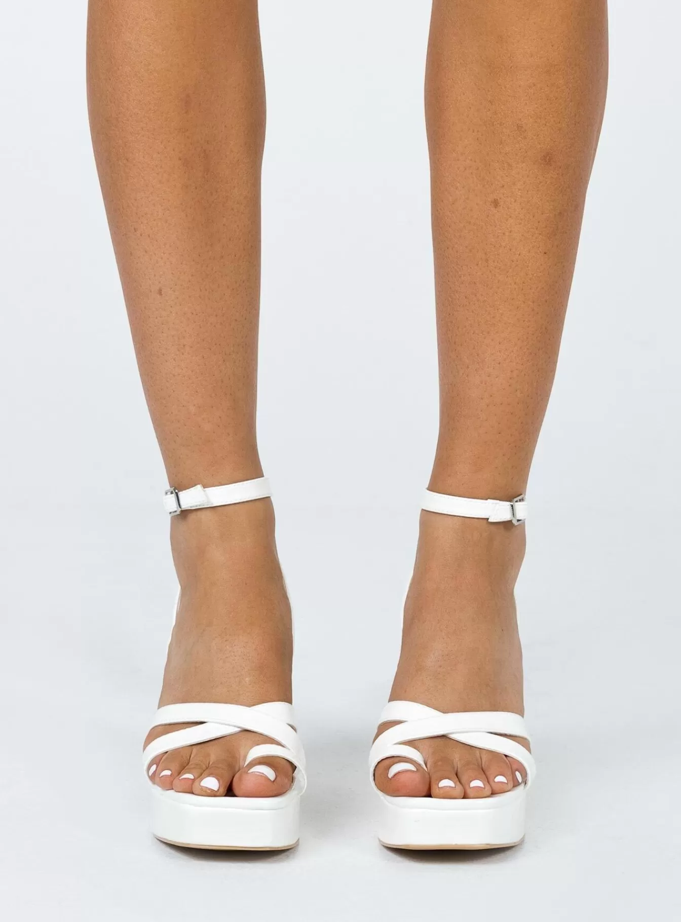 Princess Polly Lower Impact | Caprice Heels White