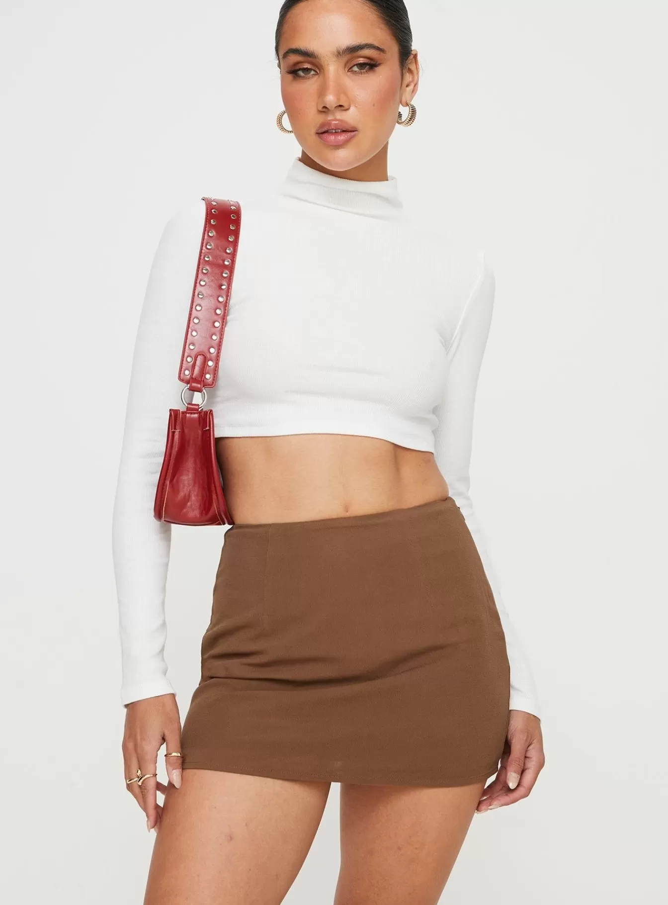 Princess Polly Skirts | Caraliia Mini Skirt Brown