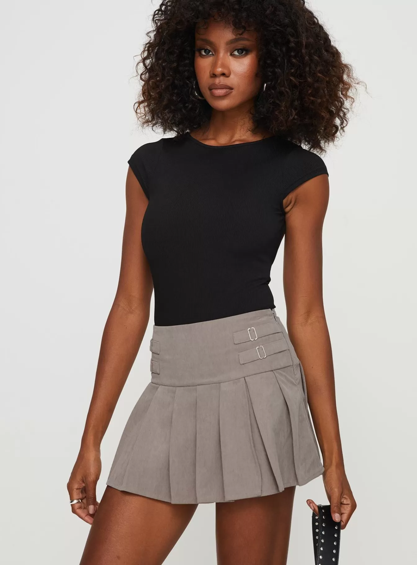 Princess Polly Skirts | Cartwright Cord Mini Skirt Grey