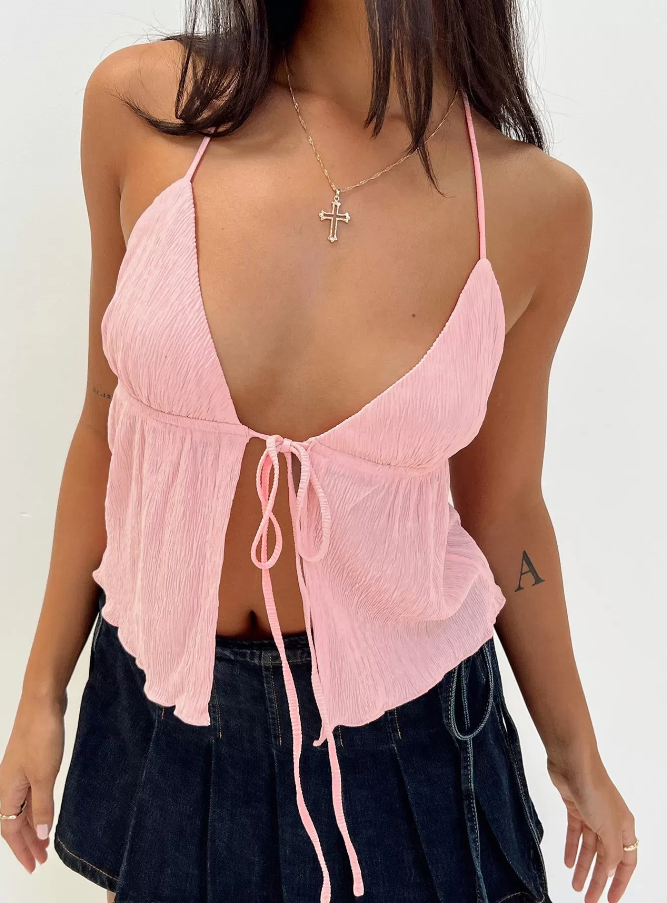 Princess Polly Crop Tops | Chantria Top Lower Impact Pink