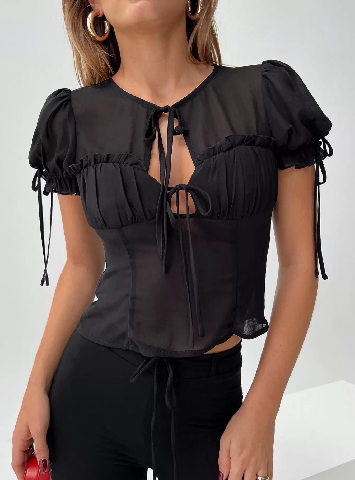 Princess Polly Crop Tops | Coates Top Black