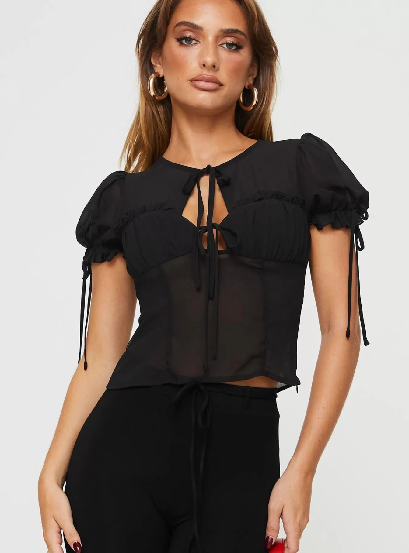 Princess Polly Crop Tops | Coates Top Black