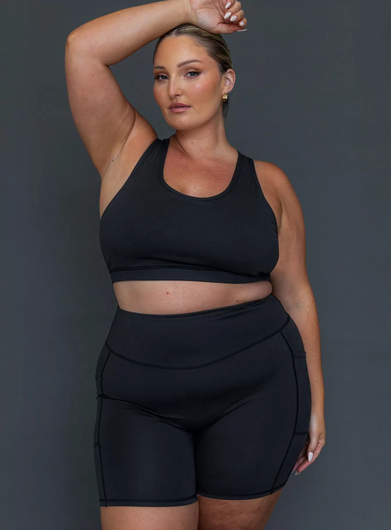 Princess Polly Shorts | Conquer Activewear Shorts Curve Black
