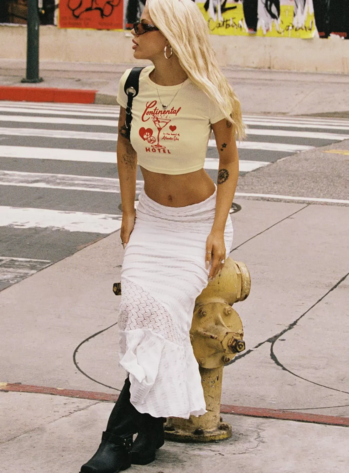 Princess Polly Casual Tops | Continental Vacay Baby Tee Cream