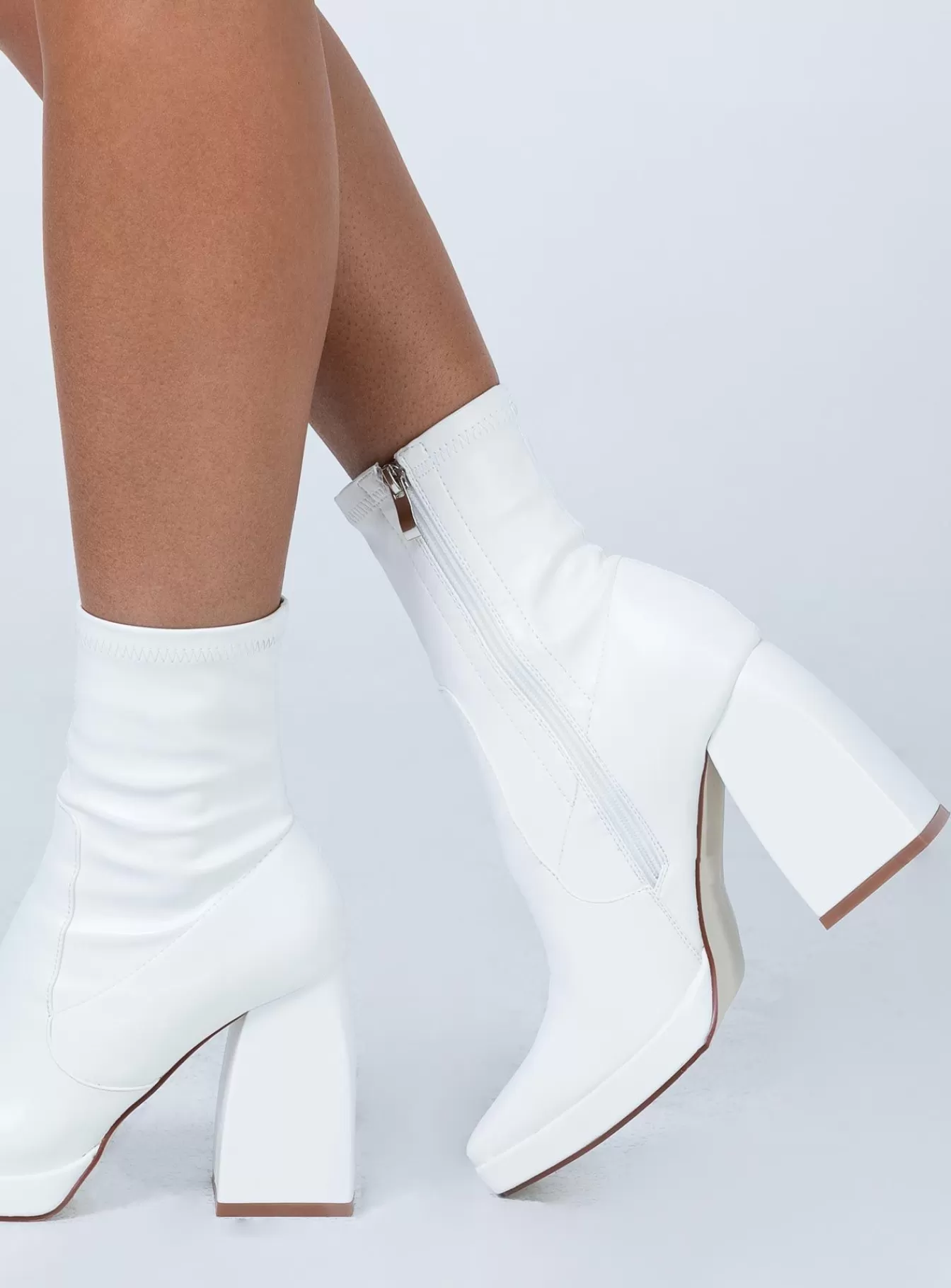 Princess Polly Boots | Eastern Boots White