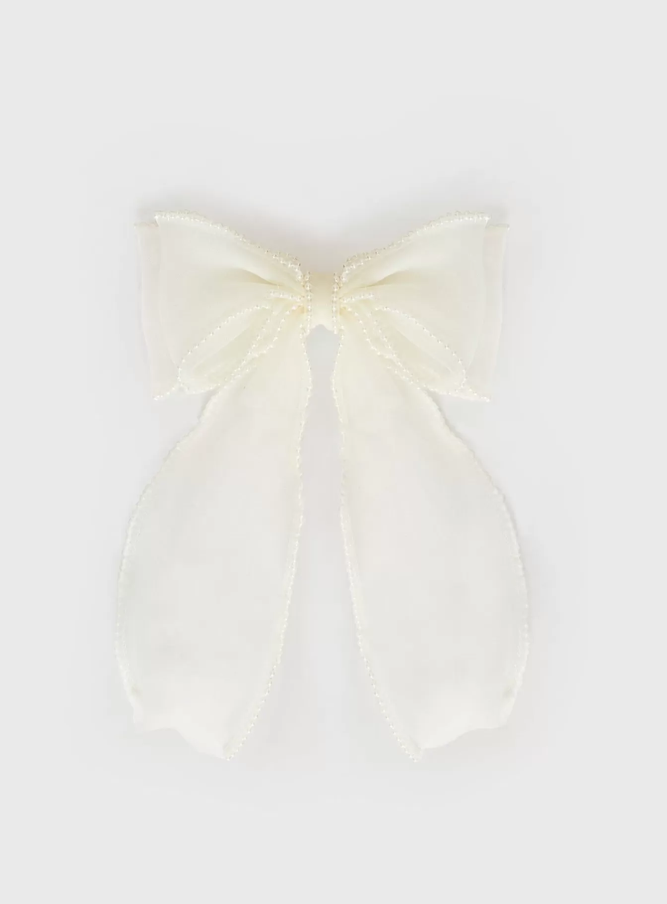 Princess Polly Lower Impact | Emorie Hair Bow White