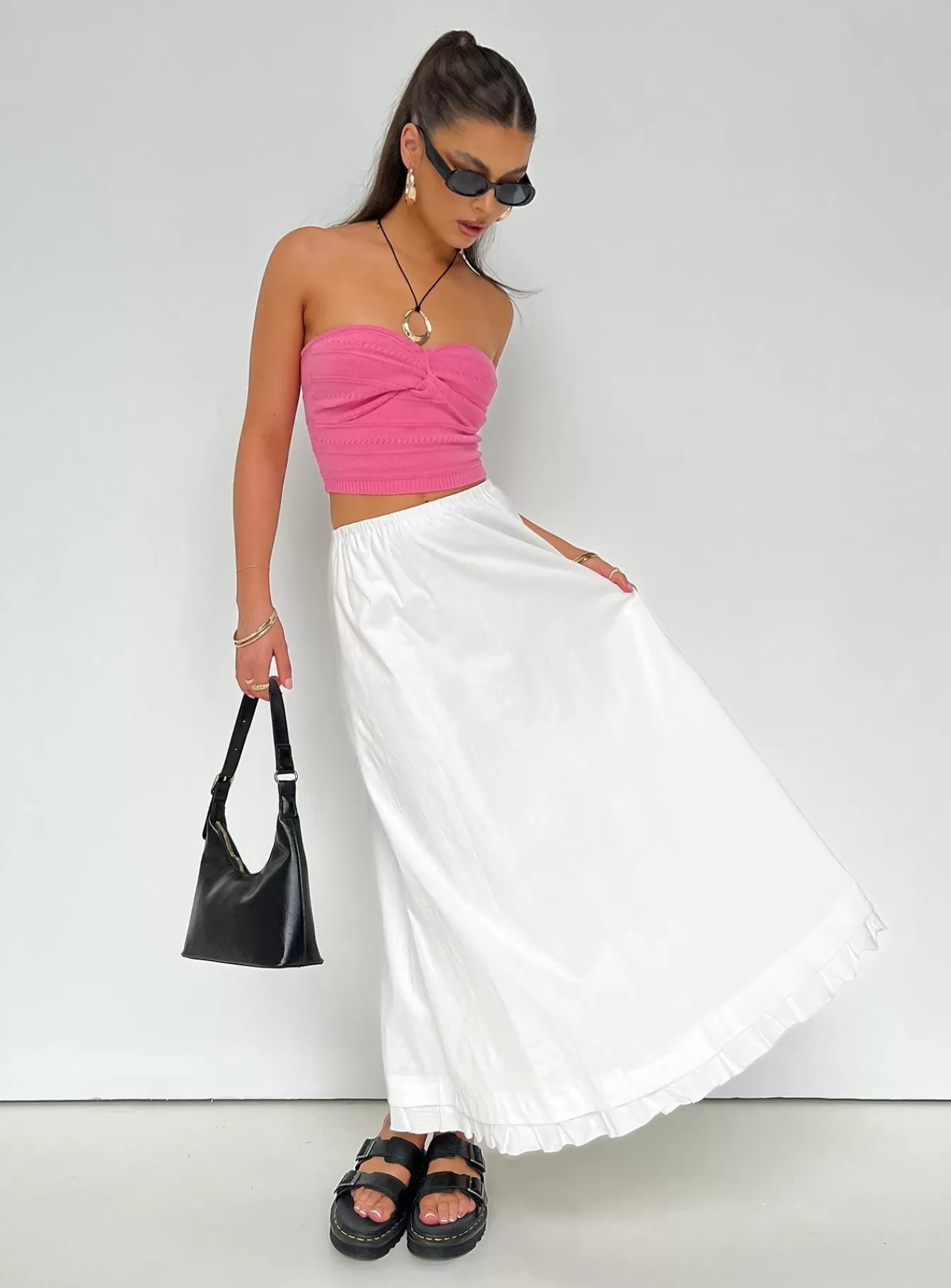 Princess Polly Skirts | Empress Of Love Maxi Skirt White