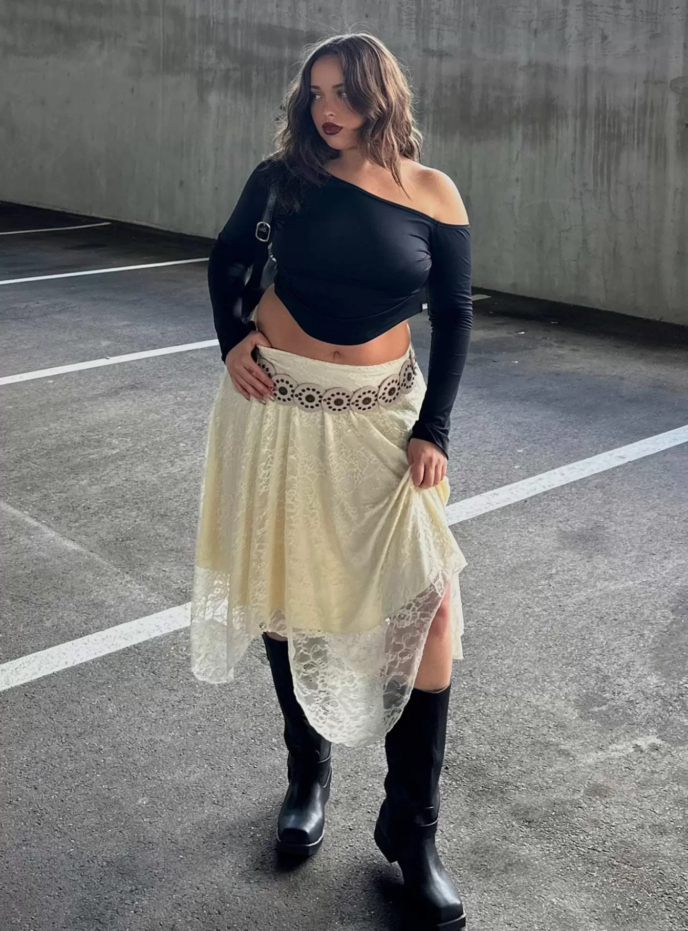 Princess Polly Skirts | Enslee Midi Skirt Cream