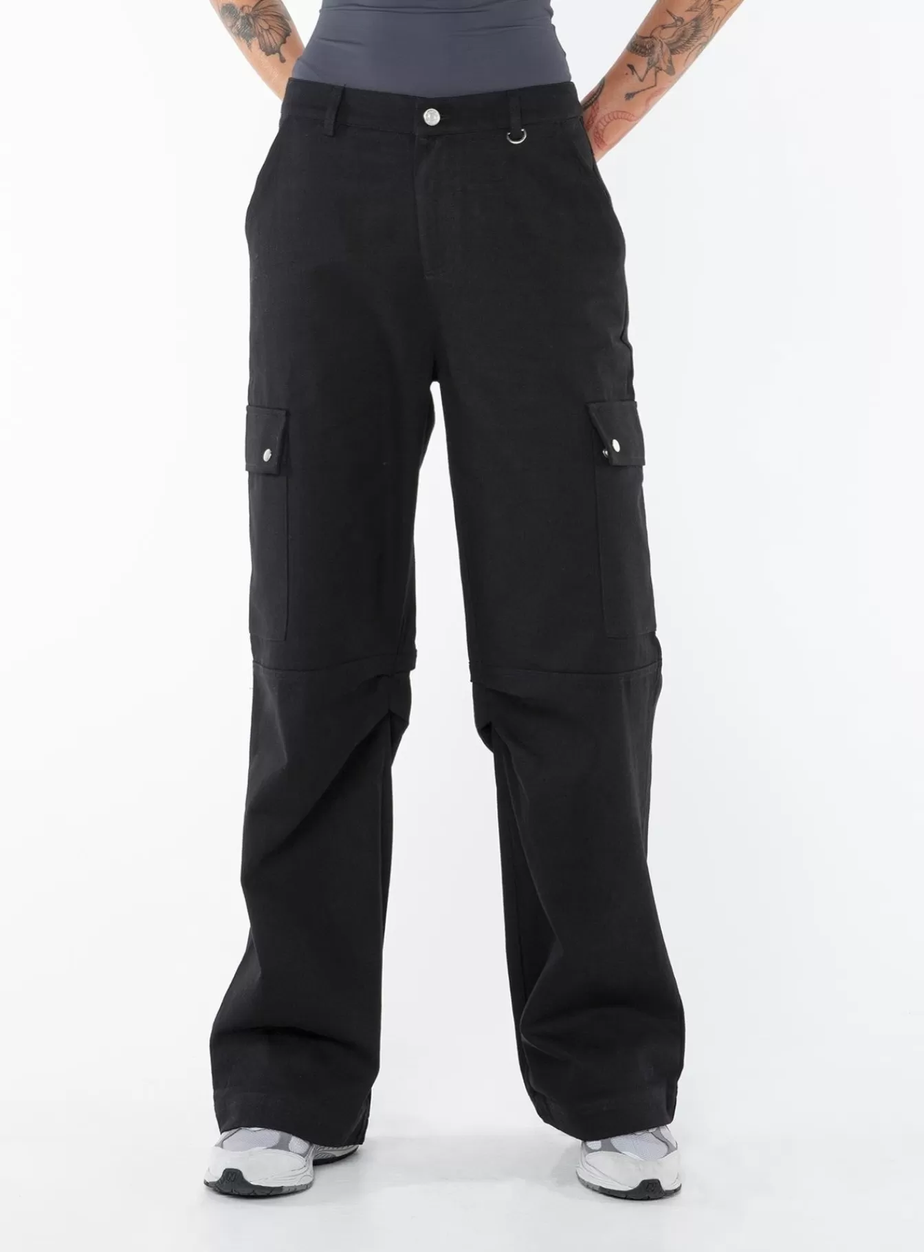 Princess Polly Pants | Fallout Mid Rise Cargo Pants Tall Black