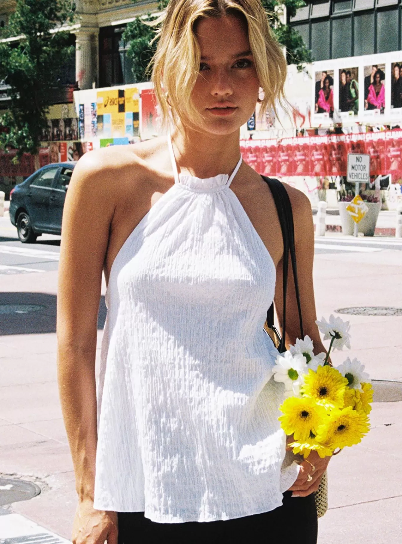Princess Polly Casual Tops | Flutter Halter Top White