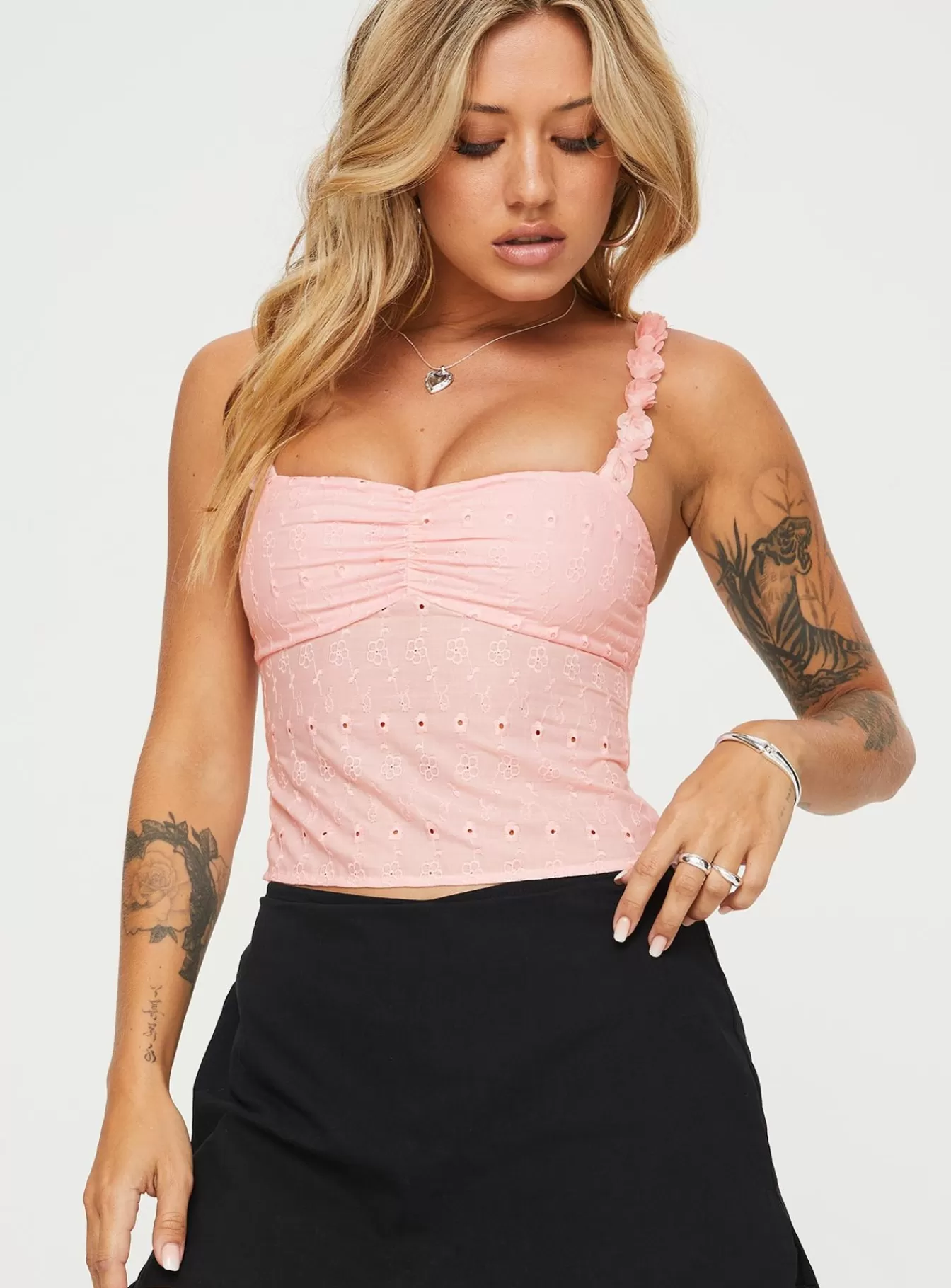 Princess Polly Crop Tops | Franca Top Pink