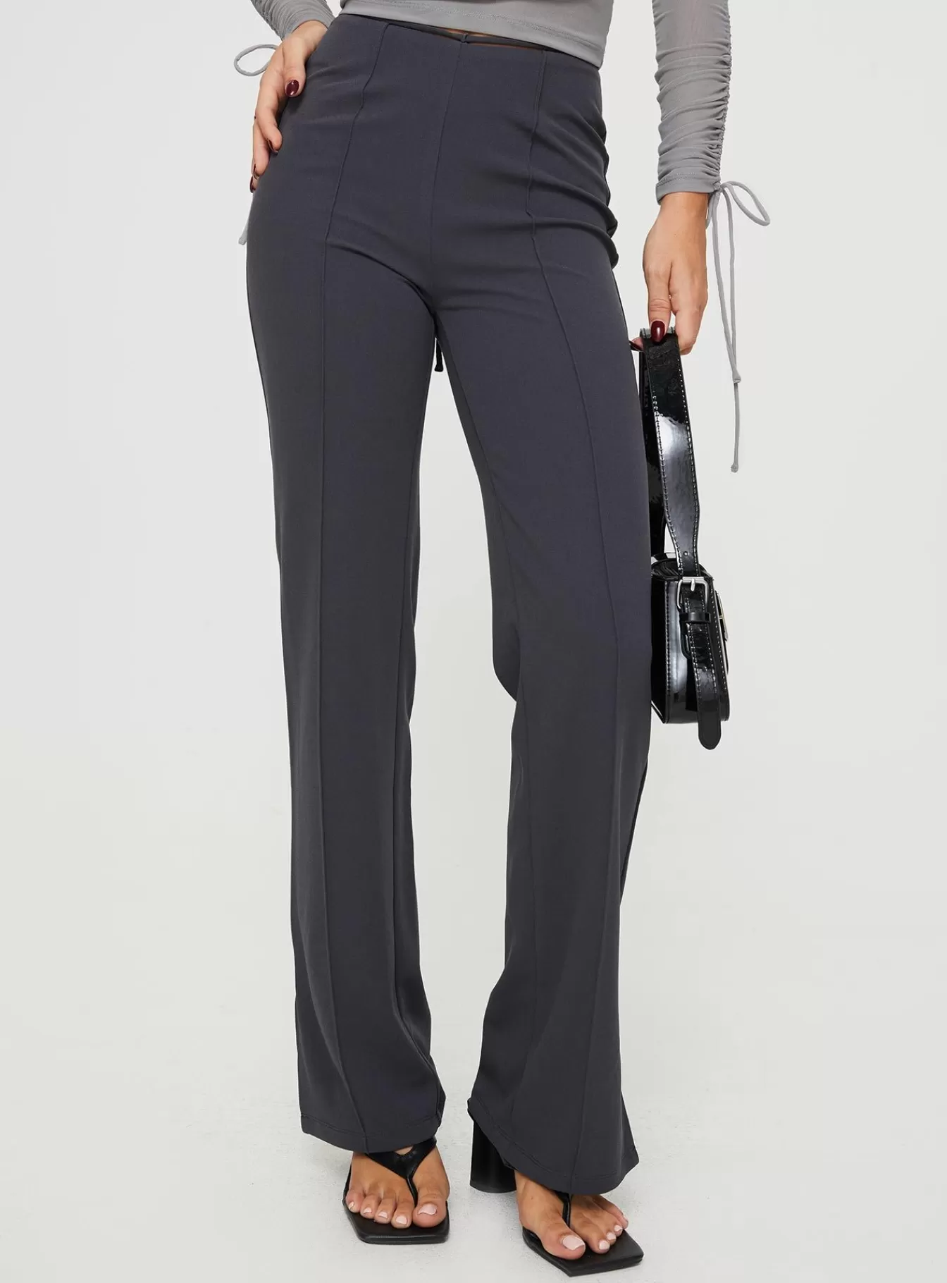 Princess Polly Pants | Gerwig Pants Slate