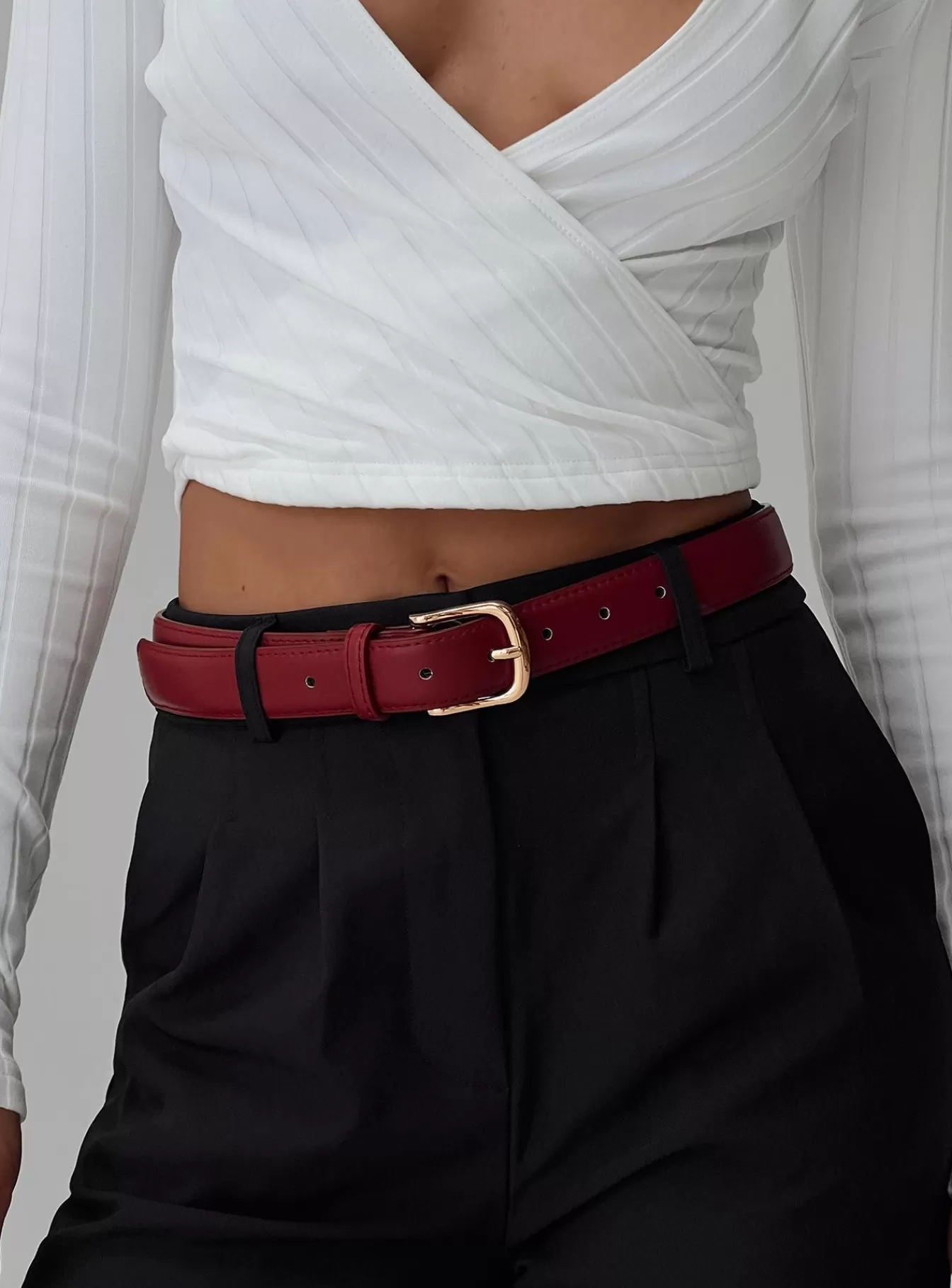 Princess Polly Lower Impact | Get Together Belt Red