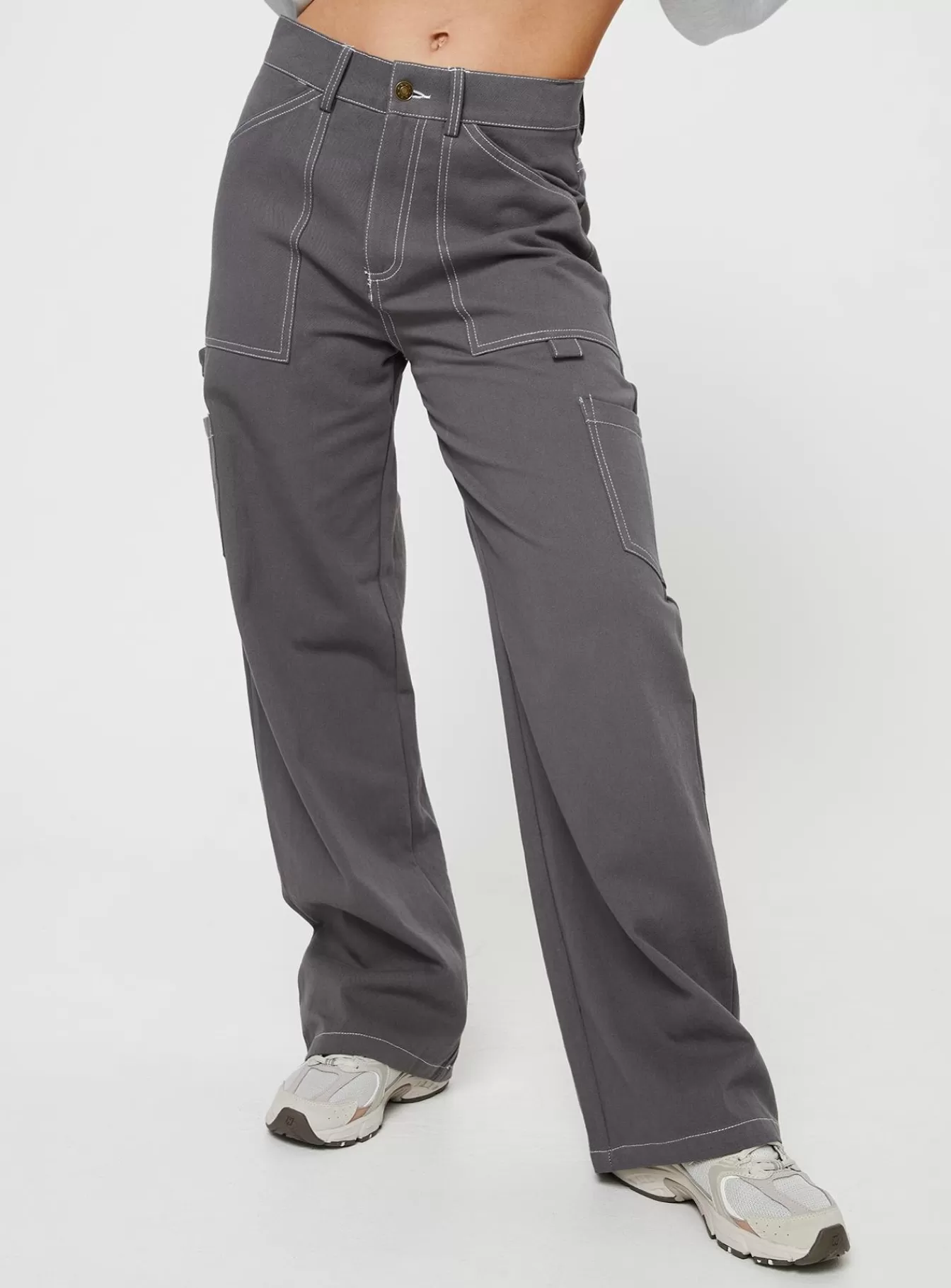 Princess Polly Jeans | Hellier Cargo Pant Slate