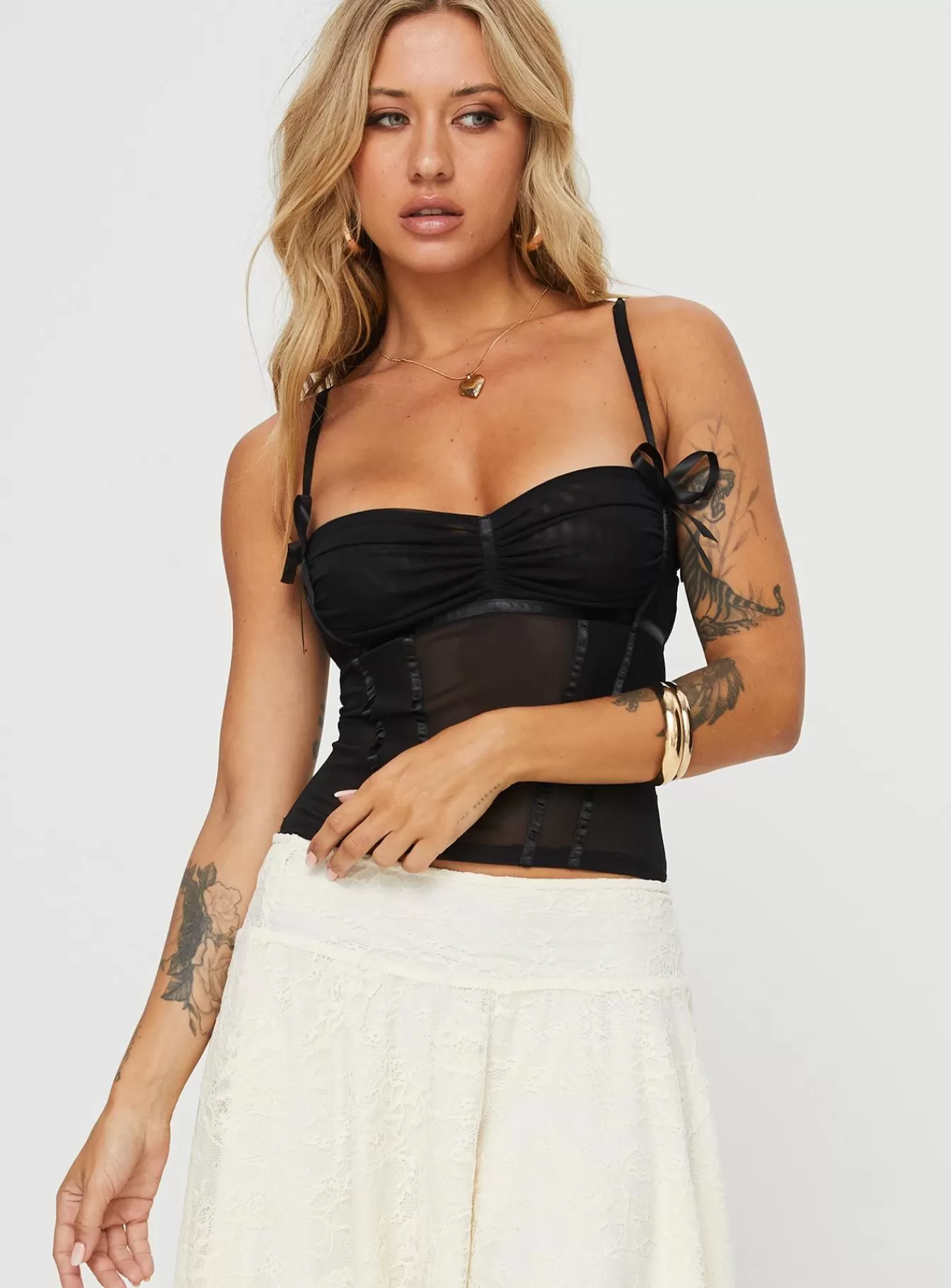 Princess Polly Crop Tops | Iconic Cami Black
