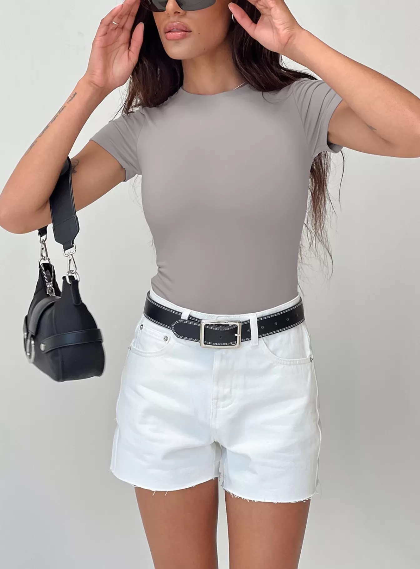 Princess Polly Shorts | Jannika Shorts Denim White