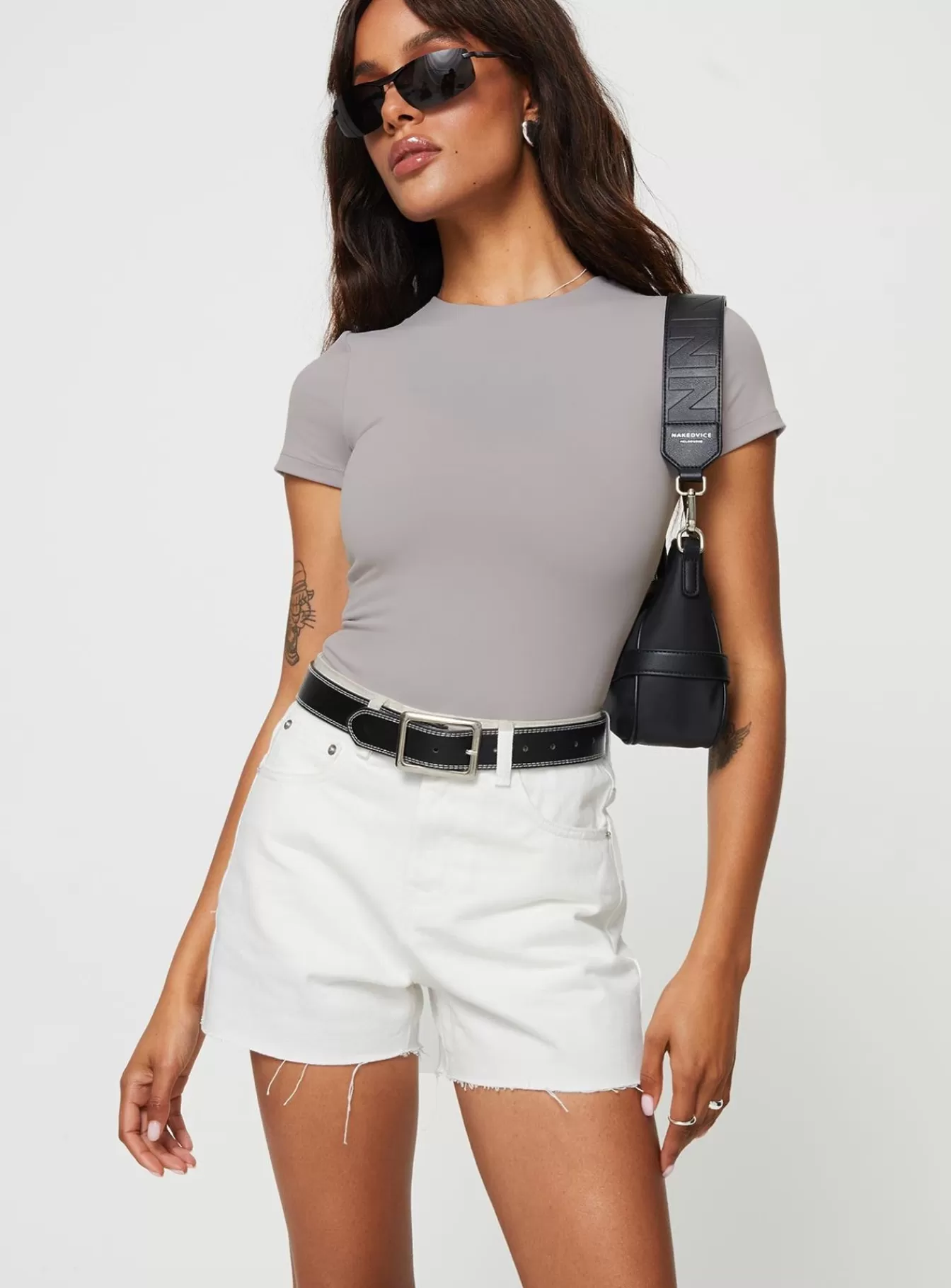 Princess Polly Shorts | Jannika Shorts Denim White