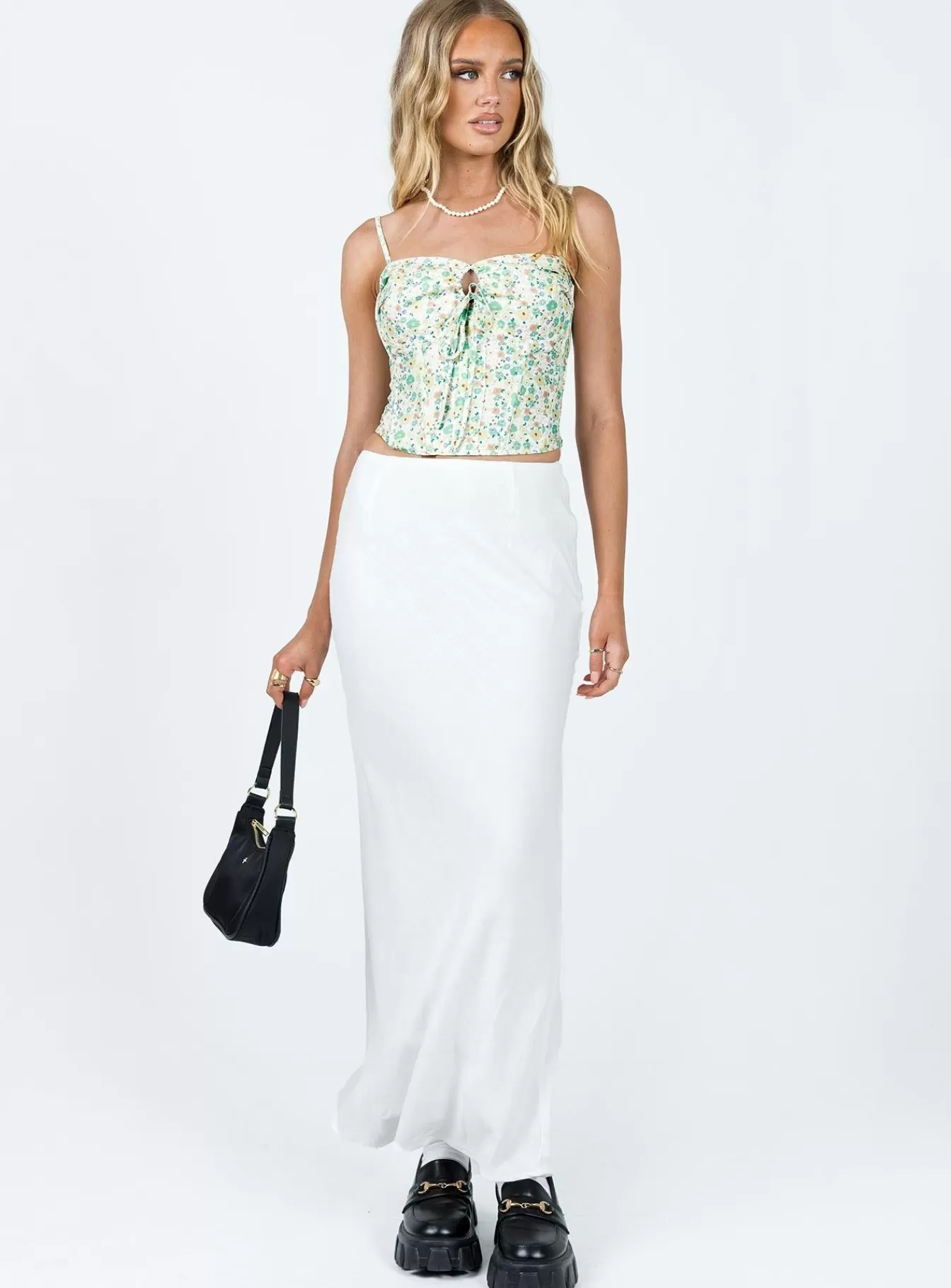Princess Polly Skirts | Jodie Maxi Skirt White
