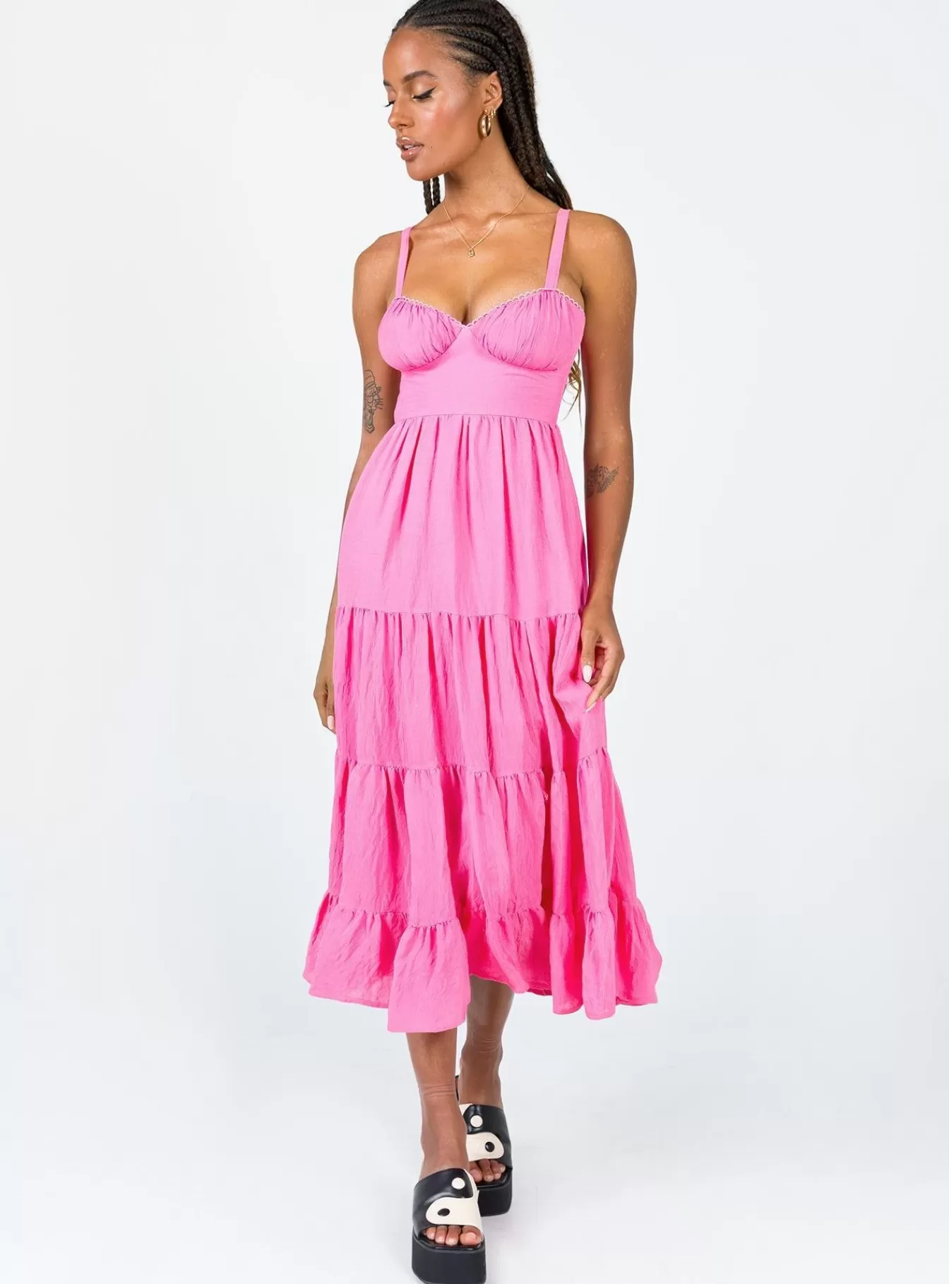 Princess Polly Midi Dresses | Joella Midi Dress Pink