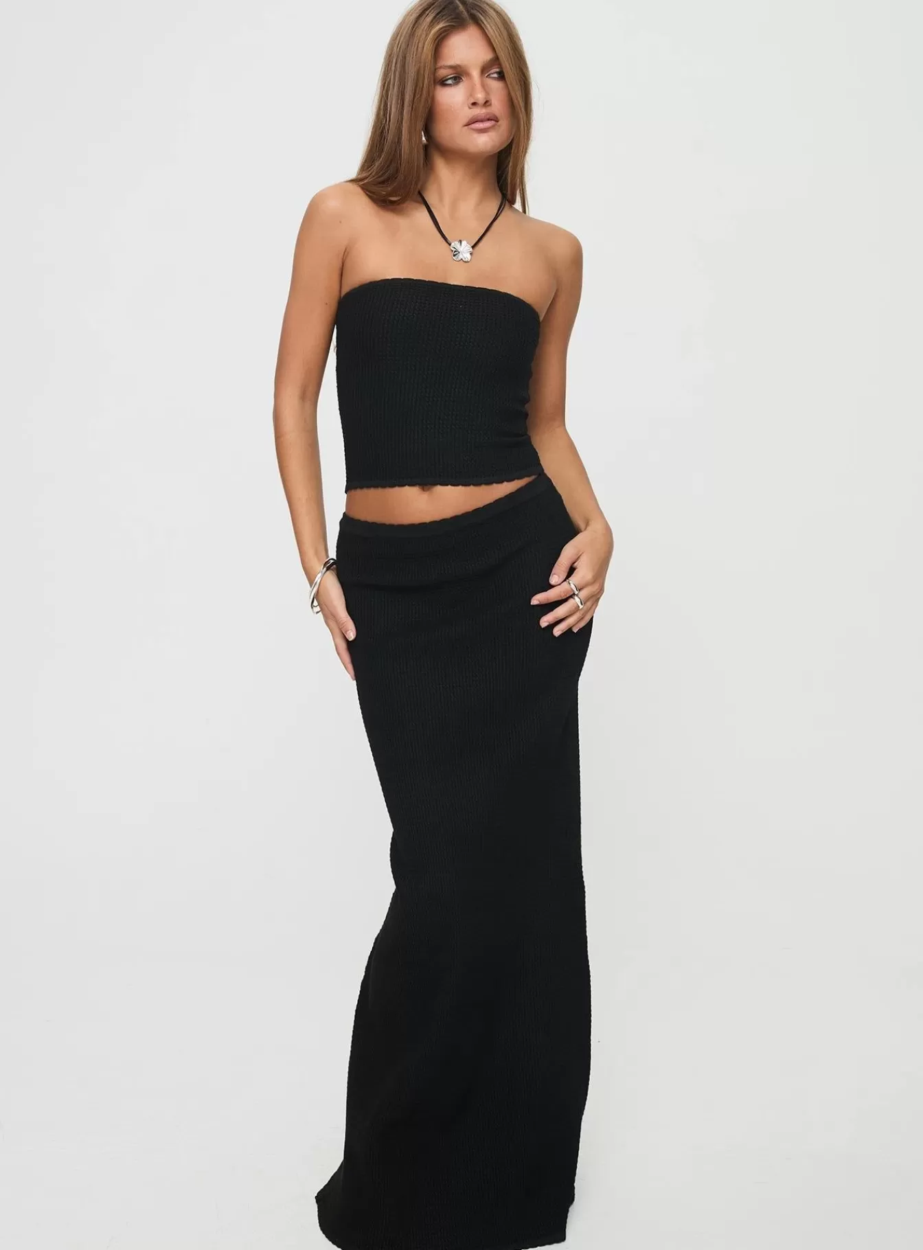 Princess Polly Skirts | Just Like That Maxi Skirt Black