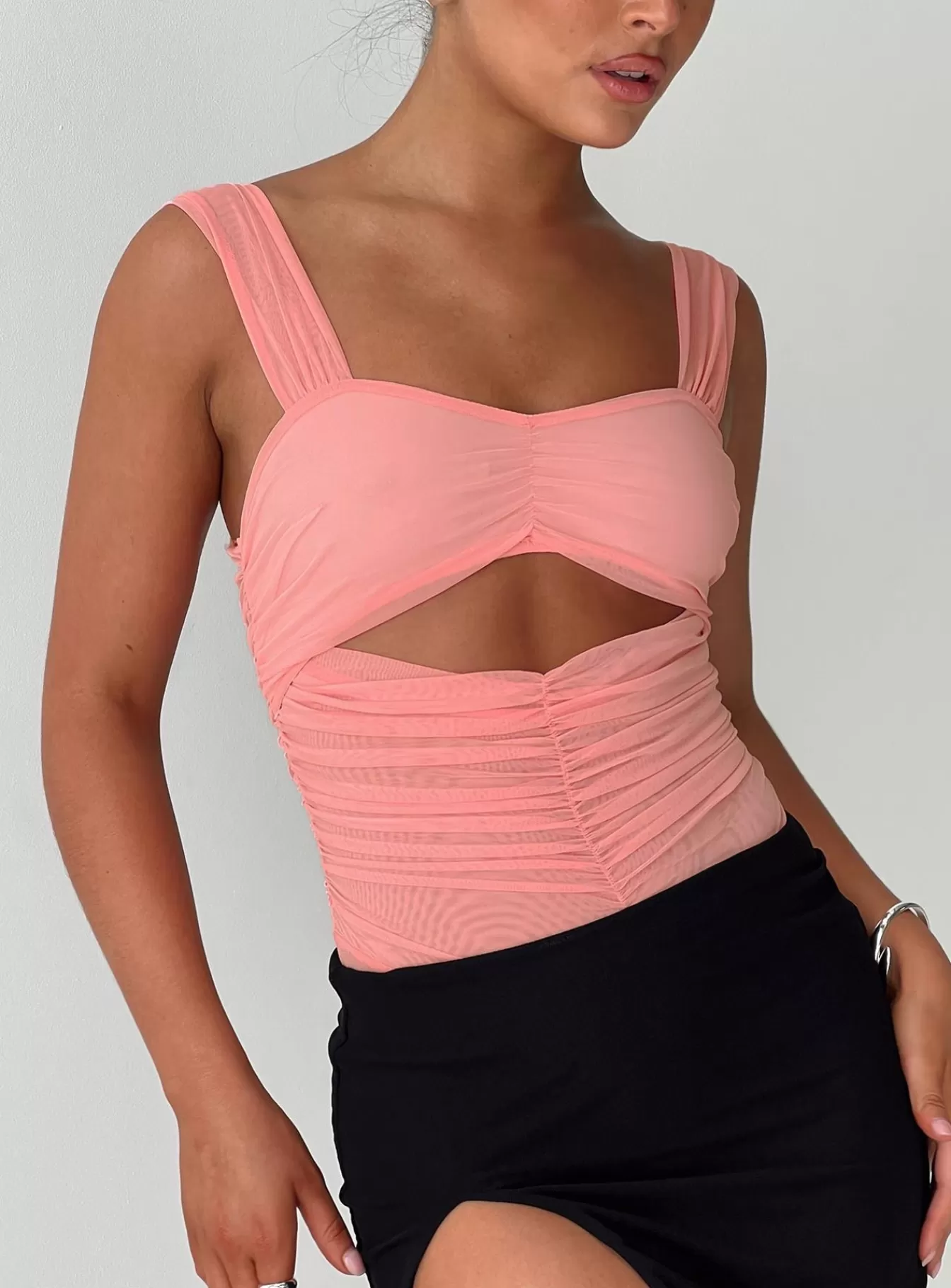 Princess Polly Party Tops | Kalmia Bodysuit Pink