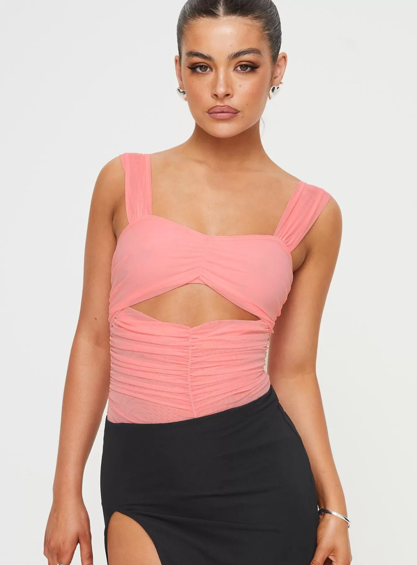 Princess Polly Party Tops | Kalmia Bodysuit Pink