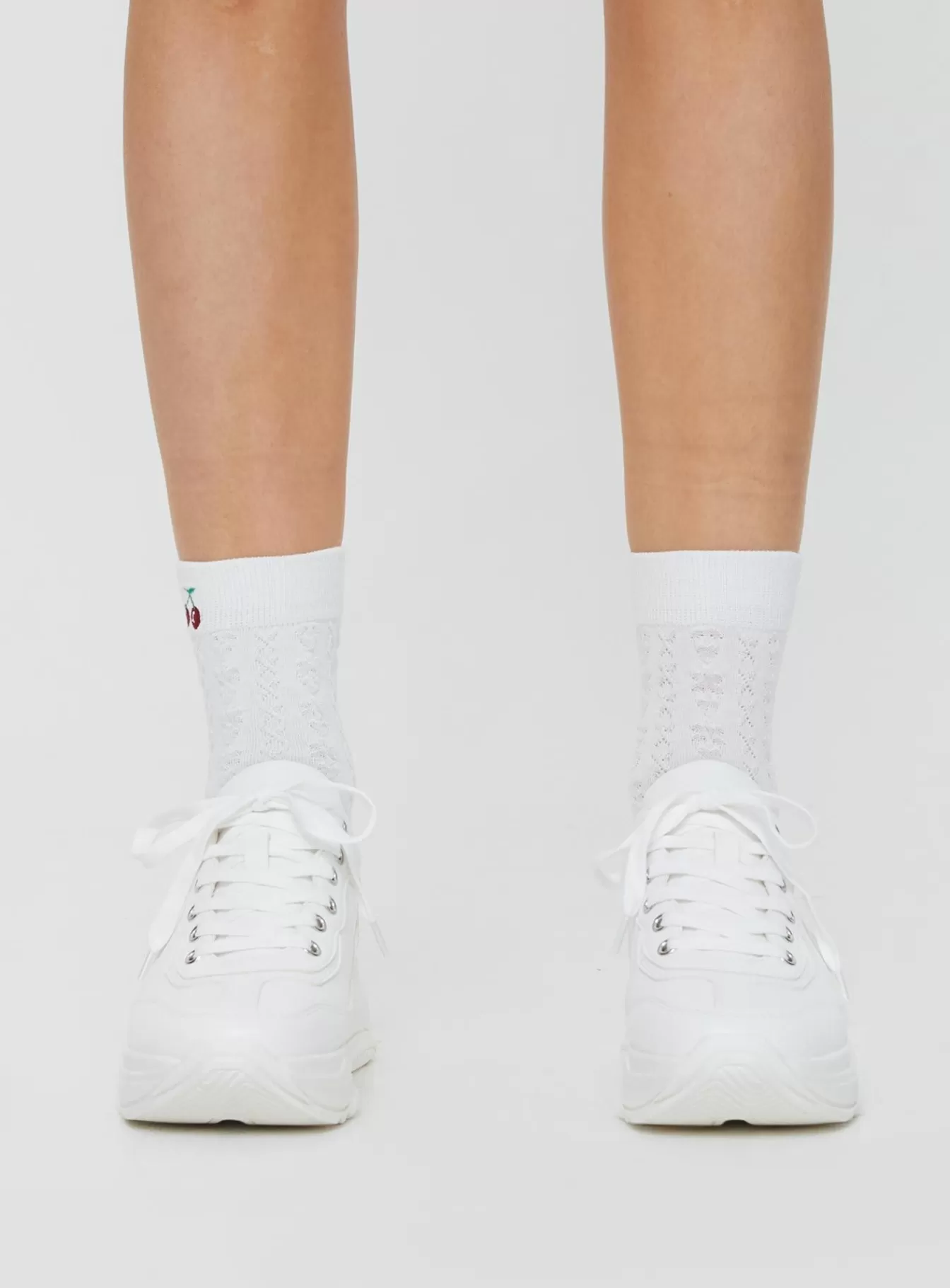 Princess Polly Lower Impact | Katherine Sneakers White