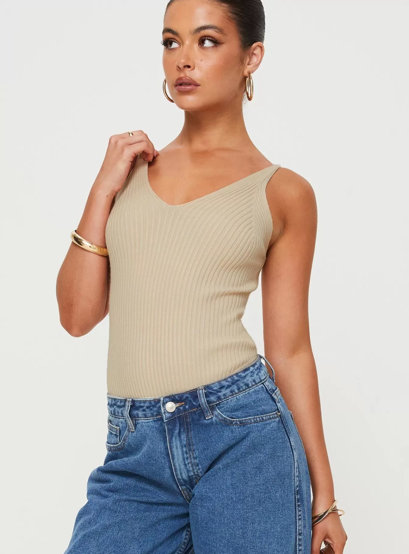 Princess Polly Casual Tops | Keenan Bodysuit Beige