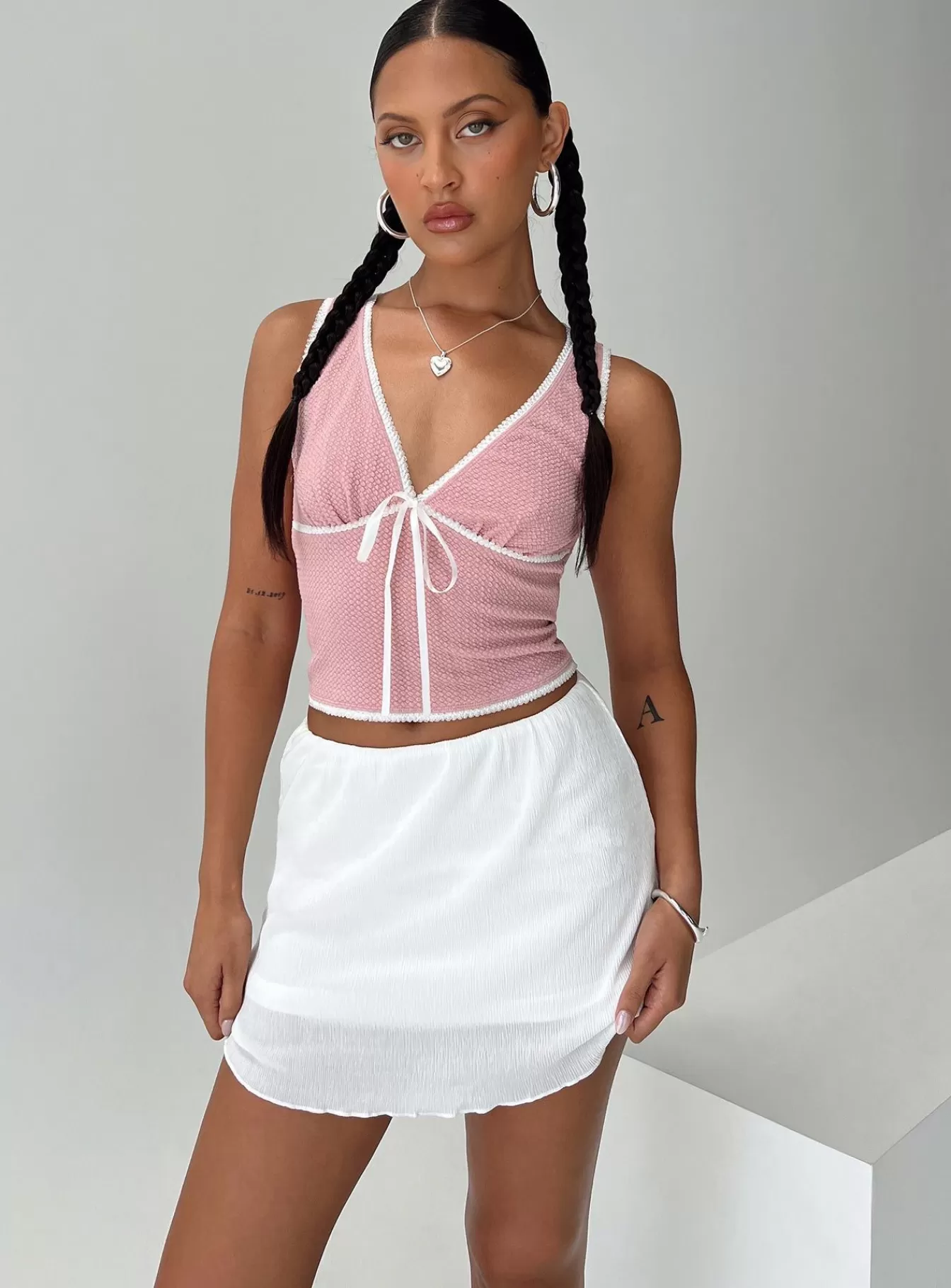 Princess Polly Skirts | Kennedie Mini Skirt White