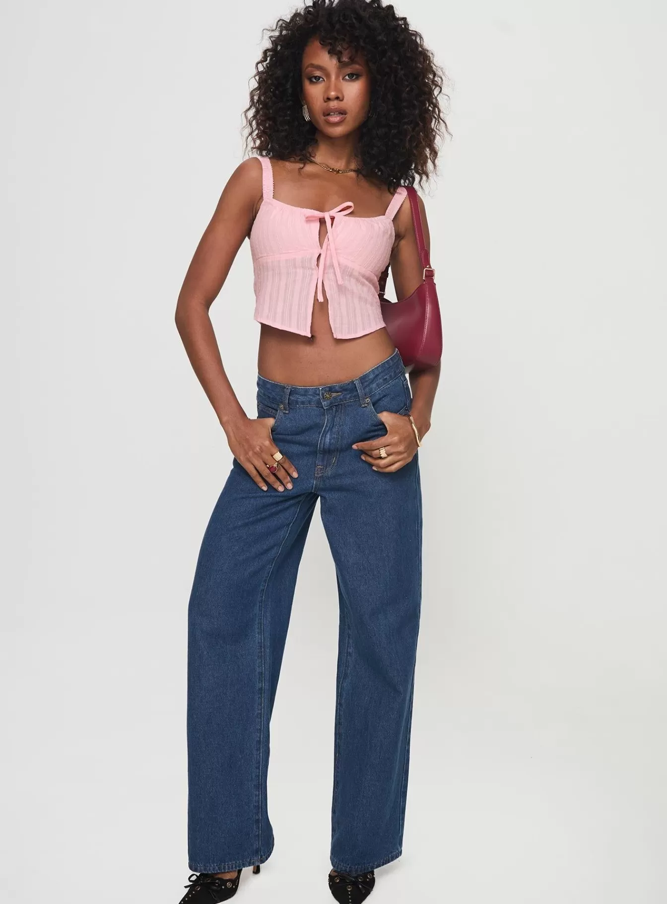 Princess Polly Crop Tops | Langston Top Pink