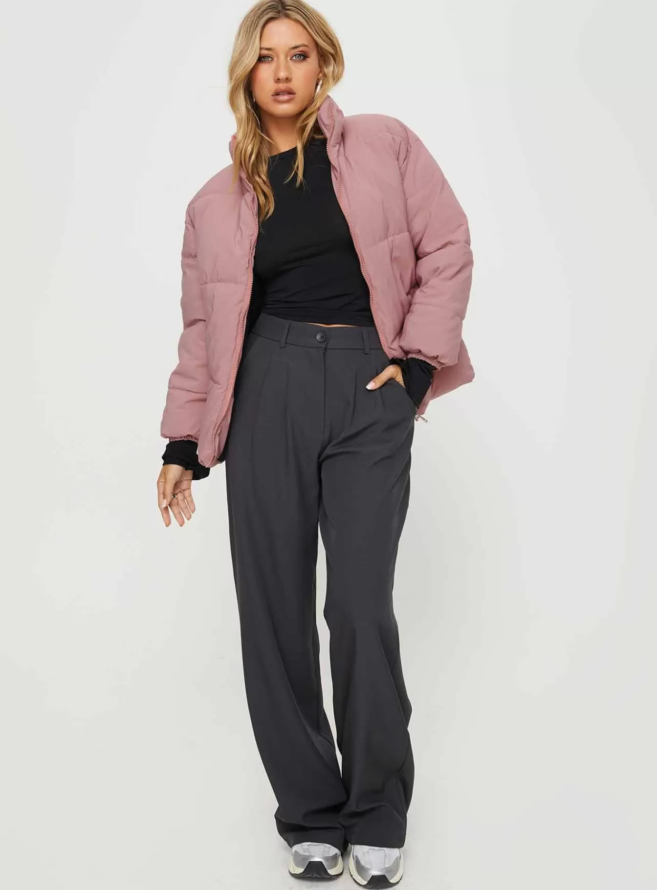 Princess Polly Puffer Jackets | Larz Puffer Jacket Pink