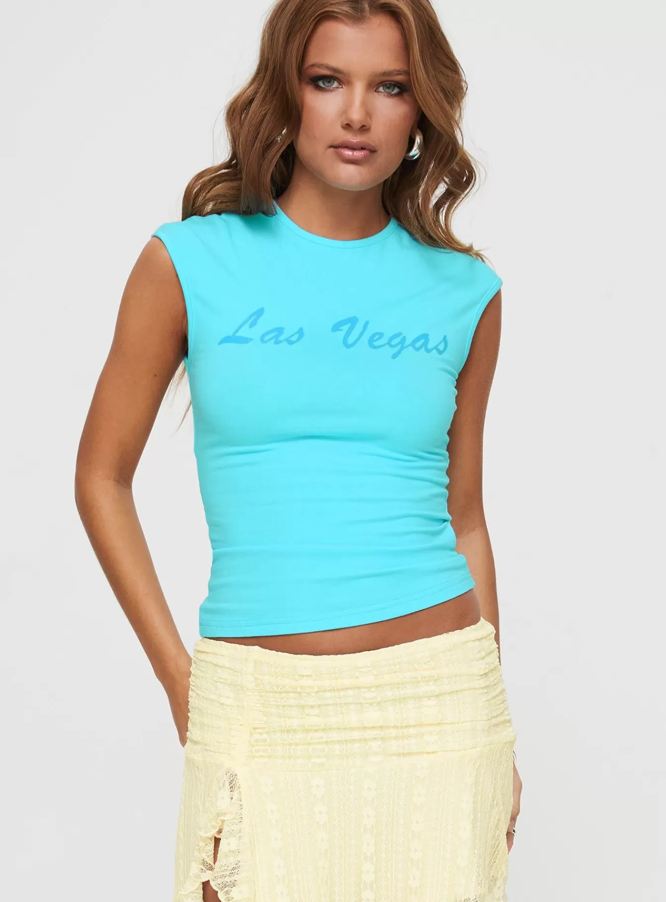 Princess Polly Casual Tops | Las Vegas Top Blue