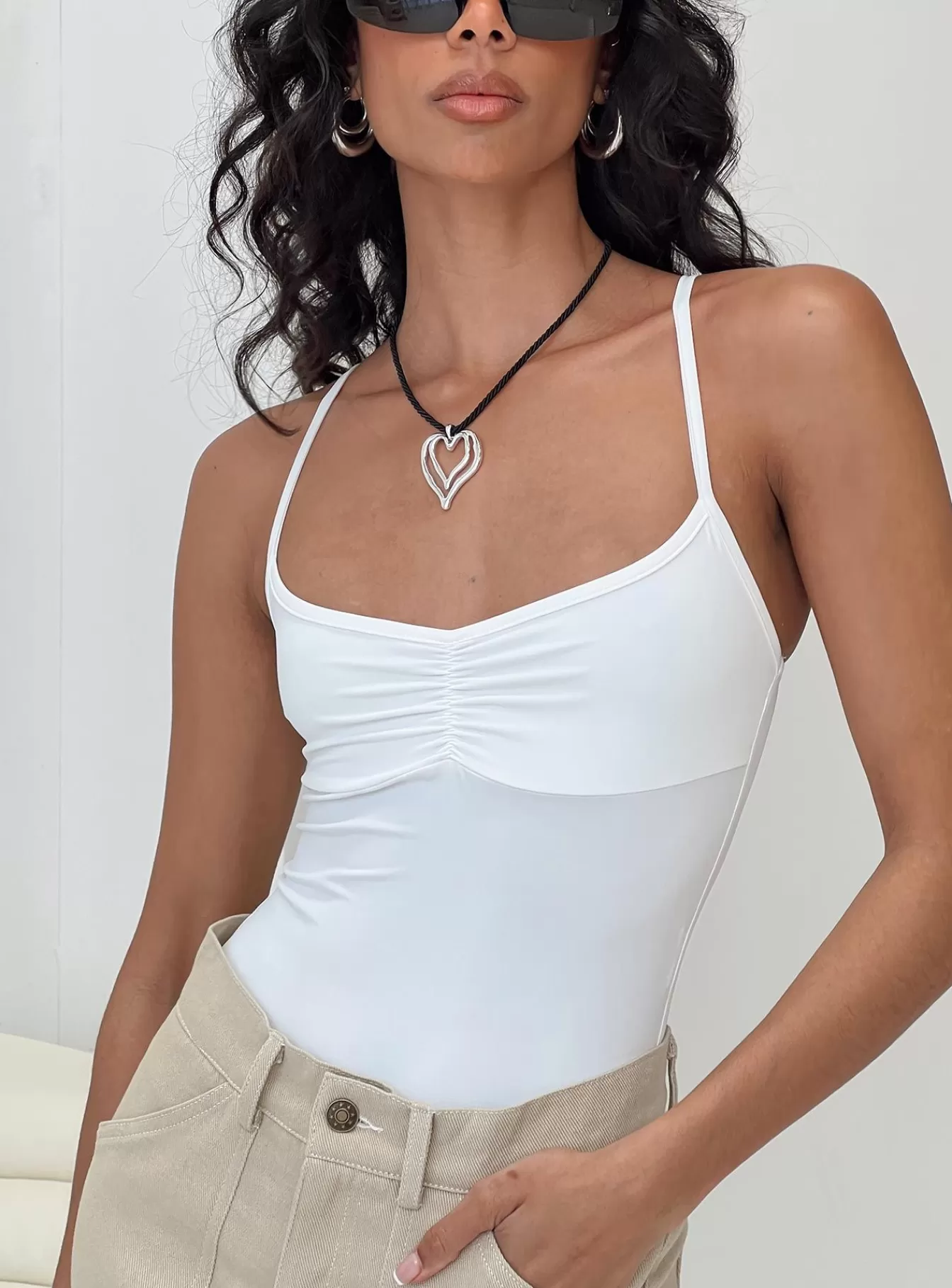 Princess Polly Casual Tops | Linden Bodysuit White