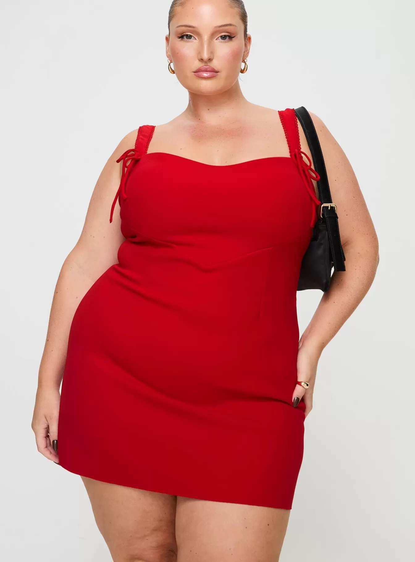 Princess Polly Curve Dresses | Lovers Quarrel Mini Dress Curve Red