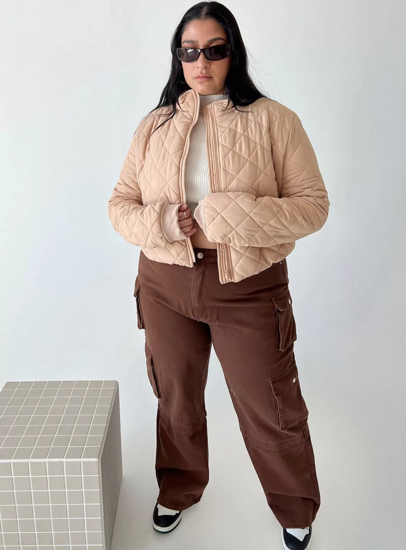 Princess Polly Puffer Jackets | Lucia Jacket Curve Beige