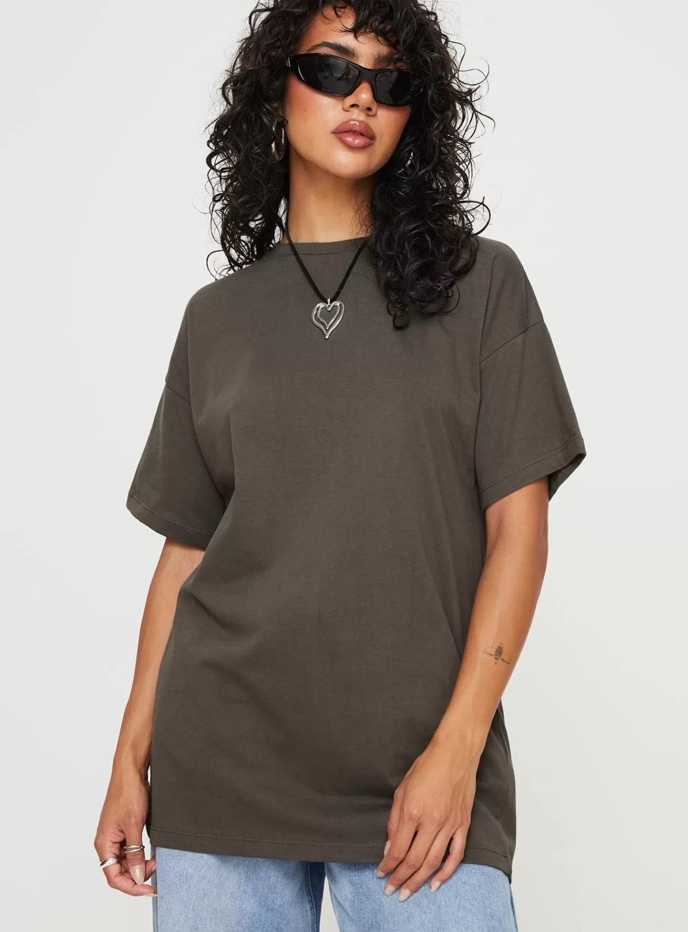 Princess Polly Casual Tops | Luck 777 Oversized Tee Black