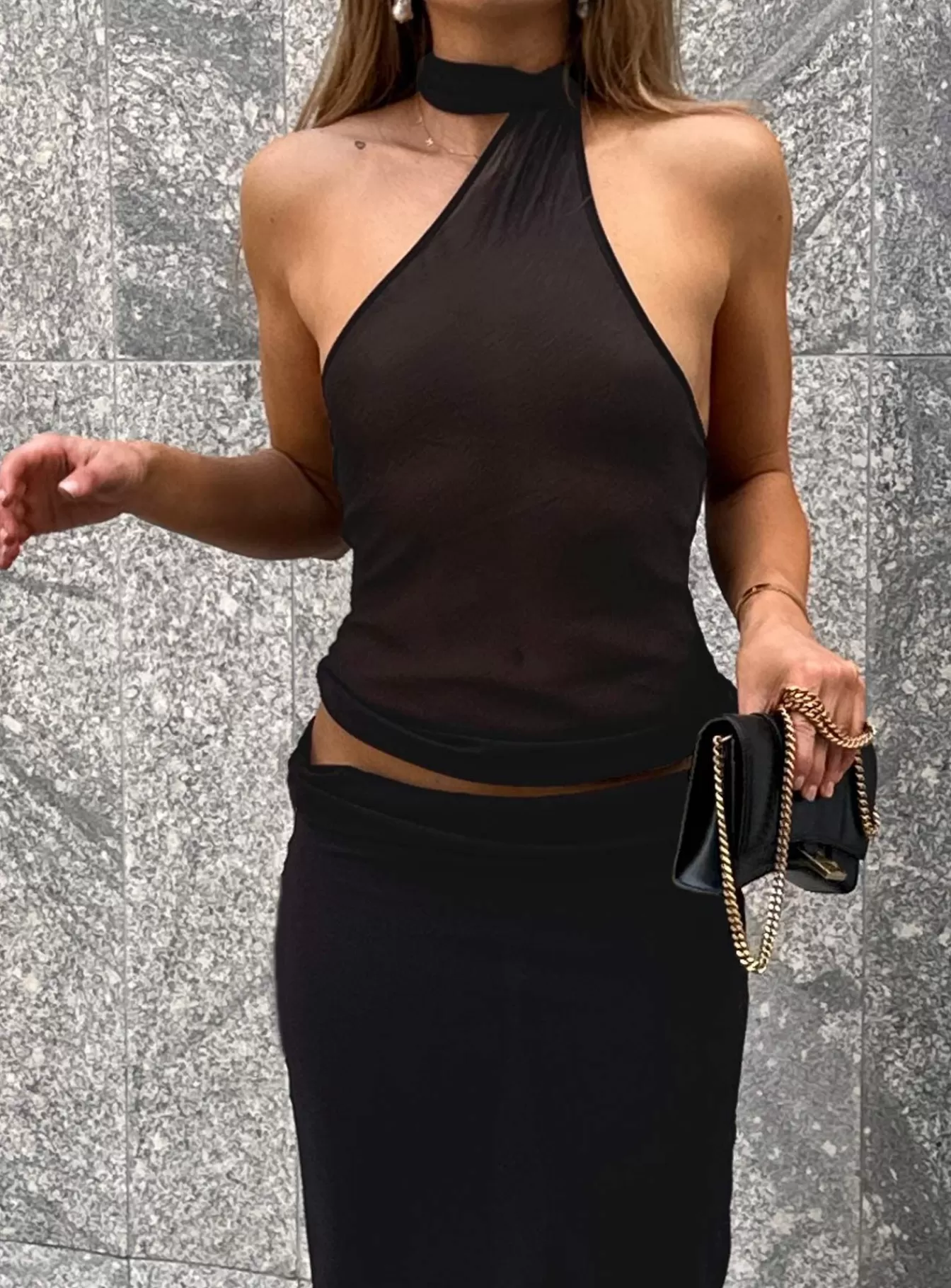 Princess Polly Crop Tops | Lux Tie Top Black