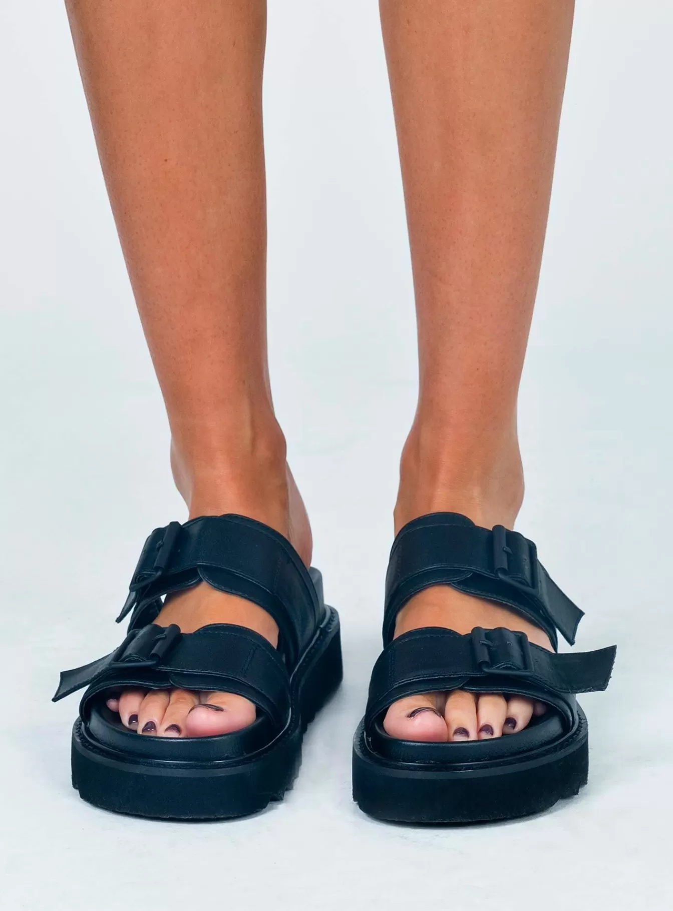 Princess Polly Lower Impact | Ma Belle Sandals Black