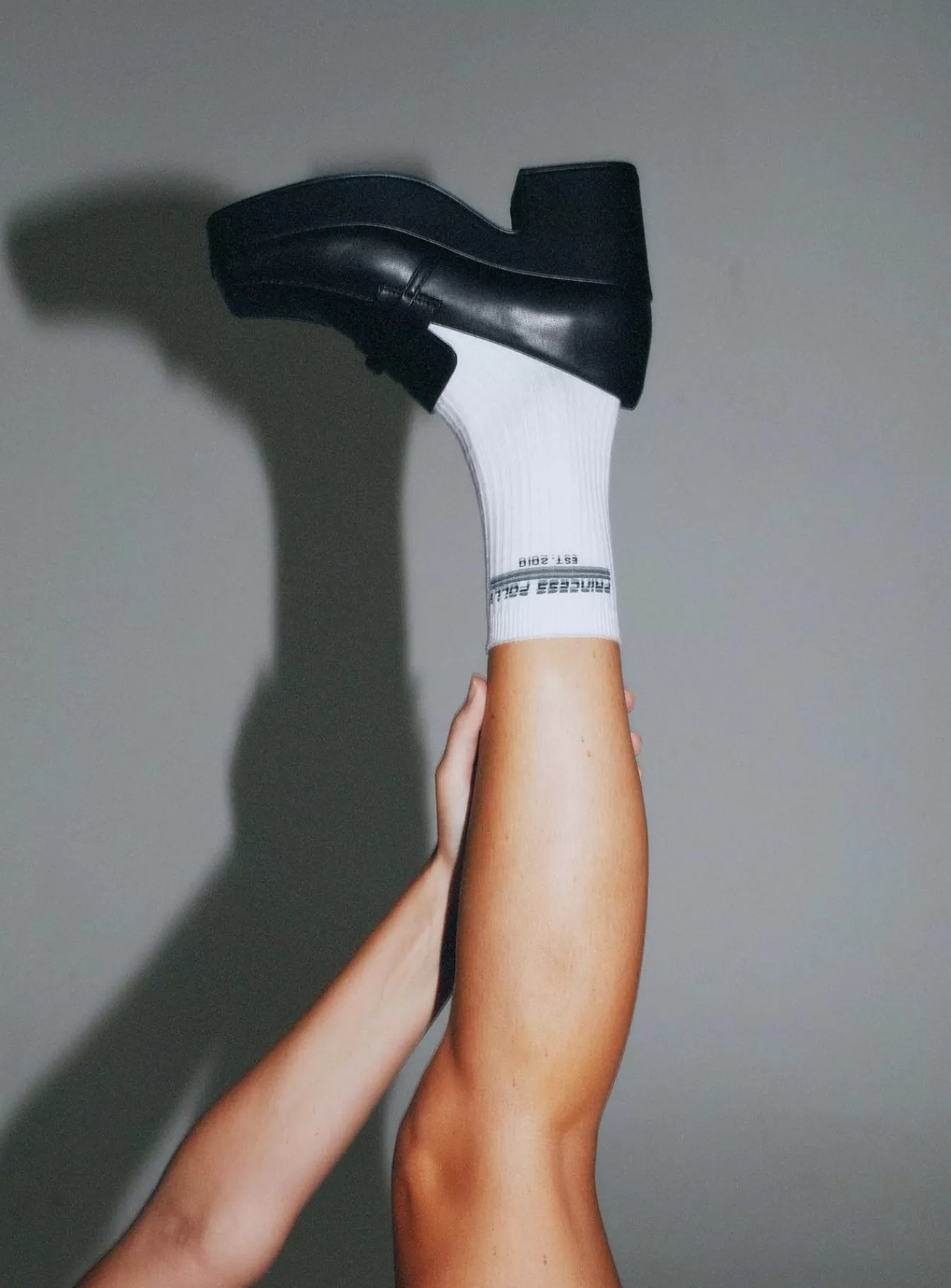 Princess Polly Lower Impact | Mai Platform Loafers Black